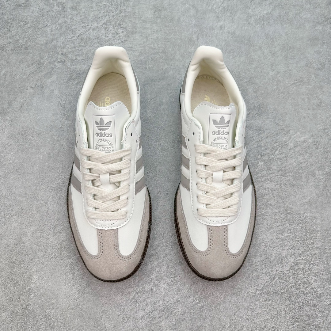 图片[2]-AD Original Samba OG 复古经典轻便板鞋 JH6479 这款桑巴鞋展示了高质量的工艺 带有装饰的超锁缝制和无缝的手感 柔软、柔软的皮革造型和标志性的3条纹完成了精致的外观 正规合身鞋带 鞋面上有绒面鞋垫 橡胶鞋底 享受正畸套筒软感 自50年代首次亮相以来就一直在赢得粉丝的青睐 尺码：36 36.5 37.5 38 38.5 39 40 40.5 41 42 42.5 43 44 44.5 45-选品中心