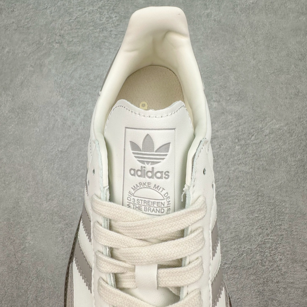 图片[5]-AD Original Samba OG 复古经典轻便板鞋 JH6479 这款桑巴鞋展示了高质量的工艺 带有装饰的超锁缝制和无缝的手感 柔软、柔软的皮革造型和标志性的3条纹完成了精致的外观 正规合身鞋带 鞋面上有绒面鞋垫 橡胶鞋底 享受正畸套筒软感 自50年代首次亮相以来就一直在赢得粉丝的青睐 尺码：36 36.5 37.5 38 38.5 39 40 40.5 41 42 42.5 43 44 44.5 45-选品中心