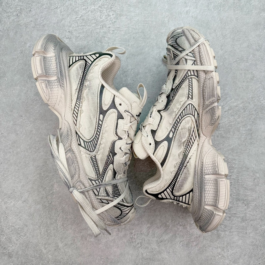 图片[3]-＃TG版 福利特价 BALENCIAGA 3XL Sneakers 巴黎世家十代网布系带低帮走秀复古老爹鞋 配套套现全码福利开炸 长期补货价格一步到位 市场中端王者 欢迎对比 实力大厂成熟流水线出品 品控完美 免检产品 新配色陆续开发 全套原纸板楦头开发 完美版型 鞋头边缘和后帮徽标 鞋面和后跟凸印尺码 鞋舌 3XL 橡胶品牌标识和反光细节 鞋帮拉袢和鞋舌拉祥 配反光细节 备用鞋带在鞋履前侧 可在穿着前取下 便于不同造型搭配 注意运费超重 偏大一码 尺码：35 36 37 38 39 40 41 42 43 44 45 46-选品中心