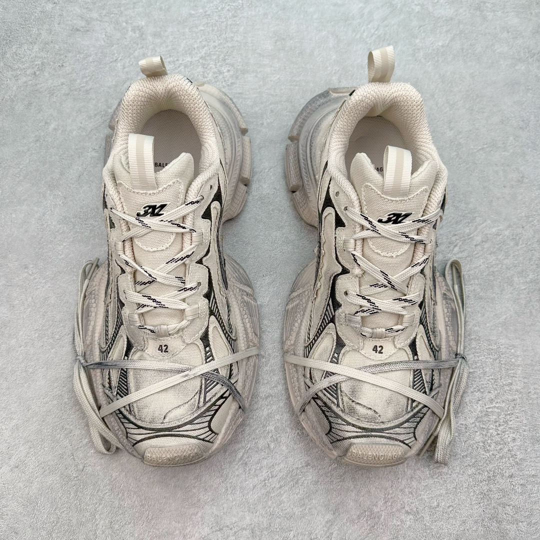 图片[2]-＃TG版 福利特价 BALENCIAGA 3XL Sneakers 巴黎世家十代网布系带低帮走秀复古老爹鞋 配套套现全码福利开炸 长期补货价格一步到位 市场中端王者 欢迎对比 实力大厂成熟流水线出品 品控完美 免检产品 新配色陆续开发 全套原纸板楦头开发 完美版型 鞋头边缘和后帮徽标 鞋面和后跟凸印尺码 鞋舌 3XL 橡胶品牌标识和反光细节 鞋帮拉袢和鞋舌拉祥 配反光细节 备用鞋带在鞋履前侧 可在穿着前取下 便于不同造型搭配 注意运费超重 偏大一码 尺码：35 36 37 38 39 40 41 42 43 44 45 46-选品中心