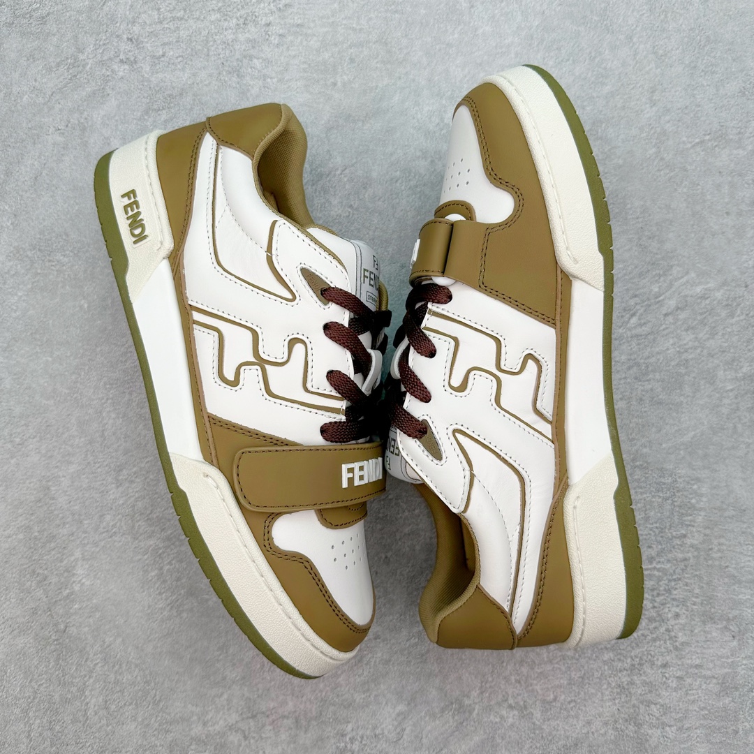 图片[3]-FENDI 芬迪 Match sneaters 低帮运动鞋 Fendi芬迪情侣款休闲鞋 独家定制 #全身20几个细节点全部做到一致还原 吊打市面所有版本 独家原装套装配件官方同源 渠道原装订单 全套专柜包装物及配件#鞋底嵌入核心防伪芯片感应装置 FENDI芬迪match最新爆款情侣款运动鞋板鞋原版购入 高工艺无缝细空胶技术，贴楦误差0.05mm,鞋底采用固特异内外锁死工艺，最大限度弯折永不开胶，原鞋一致效果环保无味 鞋面采用麂皮和皮革拼接组合 logo内里采用毛巾绒里 上脚超级柔软 轻便 舒适搭配卫衣 尺码：35 36 37 38 39 40 41 42 43 44 45 46-选品中心