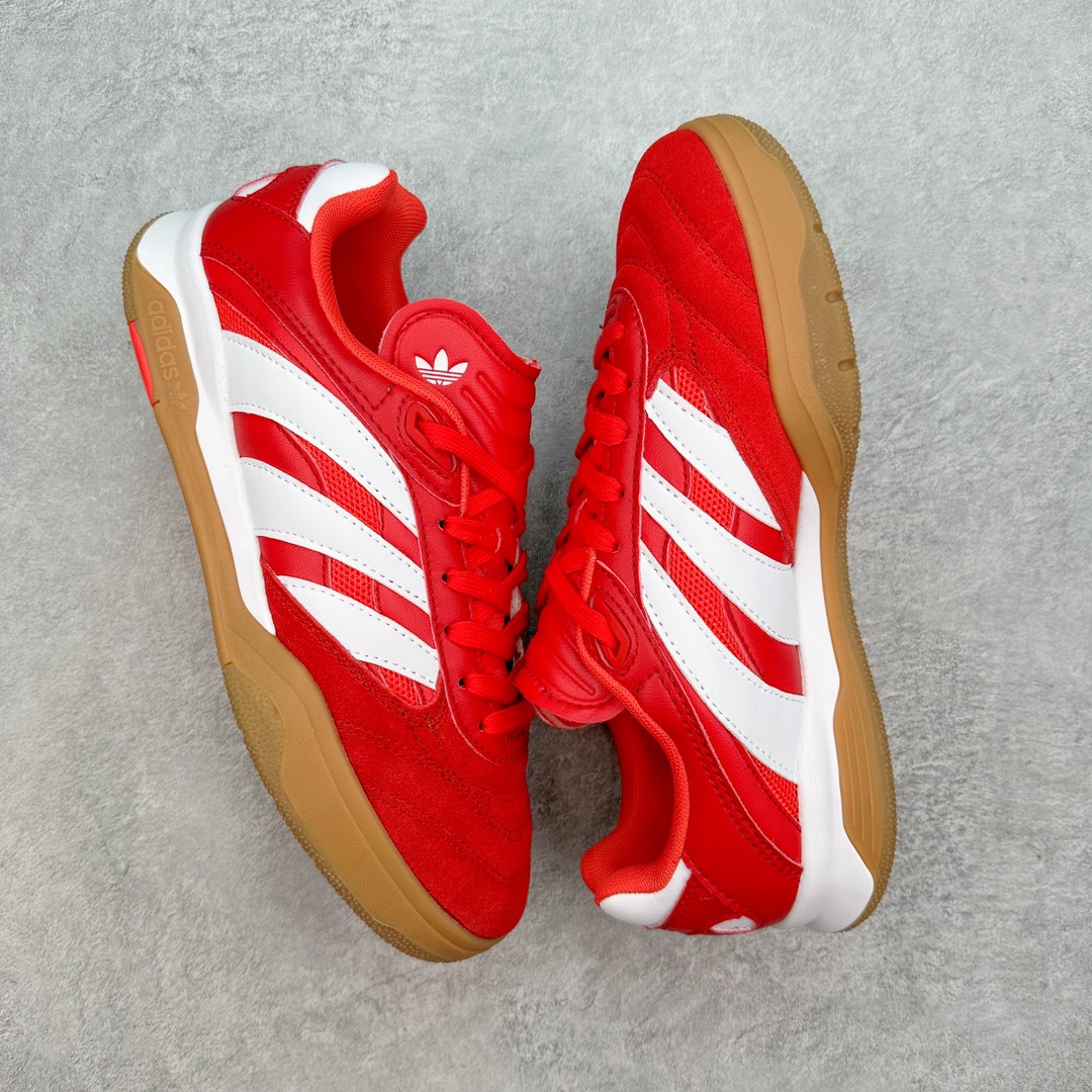 图片[3]-AD Predator Mundial 猎鹰世界杯系列德训足球风百搭低帮休闲运动鞋继充满怀旧气息的 Predator 24 获得巨大成功之后，adidas Originals 为我们带来了Predator Mundial——一款纯粹的生活方式单品，承载了 Copa Mundial 的历史和传统，结合了 Predator 的性能美学，并重新包装为街道。它最初有两种配色：经典的“Core Black/Cloud White/Crystal White”外观，其中还加入了红色来完成传统的 Predator 外观，以及,它淡化了颜色链接到 Predator，以获得更加生活方式主导的外观。 尺码：36 36⅔ 37⅓ 38 38⅔ 39⅓ 40 40⅔ 41⅓ 42 42⅔ 43⅓ 44 45-选品中心