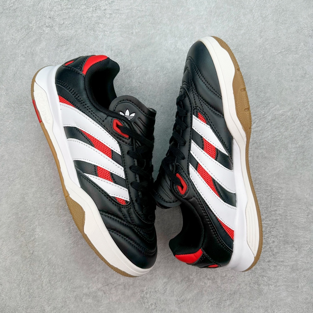 图片[3]-AD Predator Mundial 猎鹰世界杯系列德训足球风百搭低帮休闲运动鞋继充满怀旧气息的 Predator 24 获得巨大成功之后，adidas Originals 为我们带来了Predator Mundial——一款纯粹的生活方式单品，承载了 Copa Mundial 的历史和传统，结合了 Predator 的性能美学，并重新包装为街道。它最初有两种配色：经典的“Core Black/Cloud White/Crystal White”外观，其中还加入了红色来完成传统的 Predator 外观，以及,它淡化了颜色链接到 Predator，以获得更加生活方式主导的外观。 尺码：36 36⅔ 37⅓ 38 38⅔ 39⅓ 40 40⅔ 41⅓ 42 42⅔ 43⅓ 44 45-选品中心