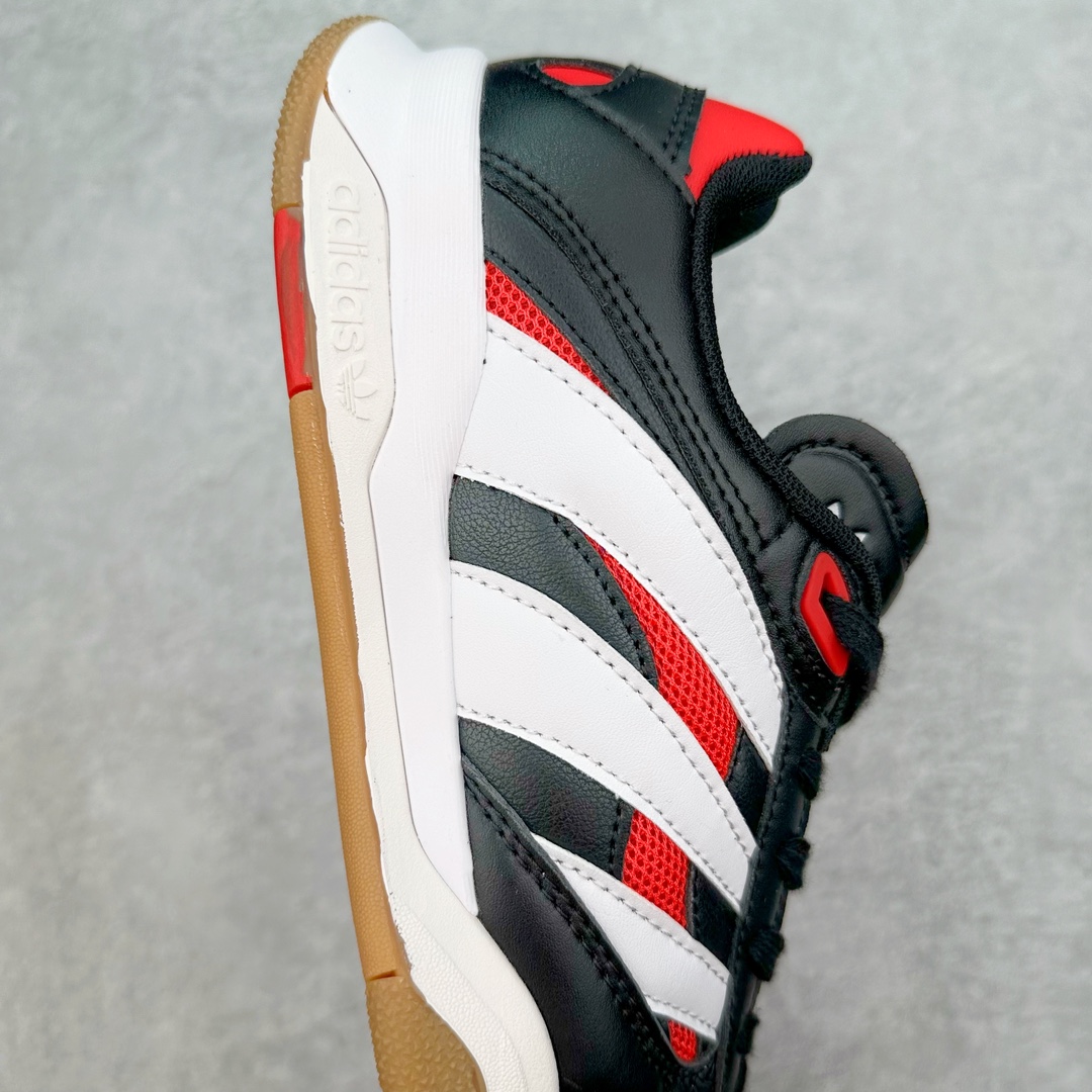 图片[6]-AD Predator Mundial 猎鹰世界杯系列德训足球风百搭低帮休闲运动鞋继充满怀旧气息的 Predator 24 获得巨大成功之后，adidas Originals 为我们带来了Predator Mundial——一款纯粹的生活方式单品，承载了 Copa Mundial 的历史和传统，结合了 Predator 的性能美学，并重新包装为街道。它最初有两种配色：经典的“Core Black/Cloud White/Crystal White”外观，其中还加入了红色来完成传统的 Predator 外观，以及,它淡化了颜色链接到 Predator，以获得更加生活方式主导的外观。 尺码：36 36⅔ 37⅓ 38 38⅔ 39⅓ 40 40⅔ 41⅓ 42 42⅔ 43⅓ 44 45-选品中心