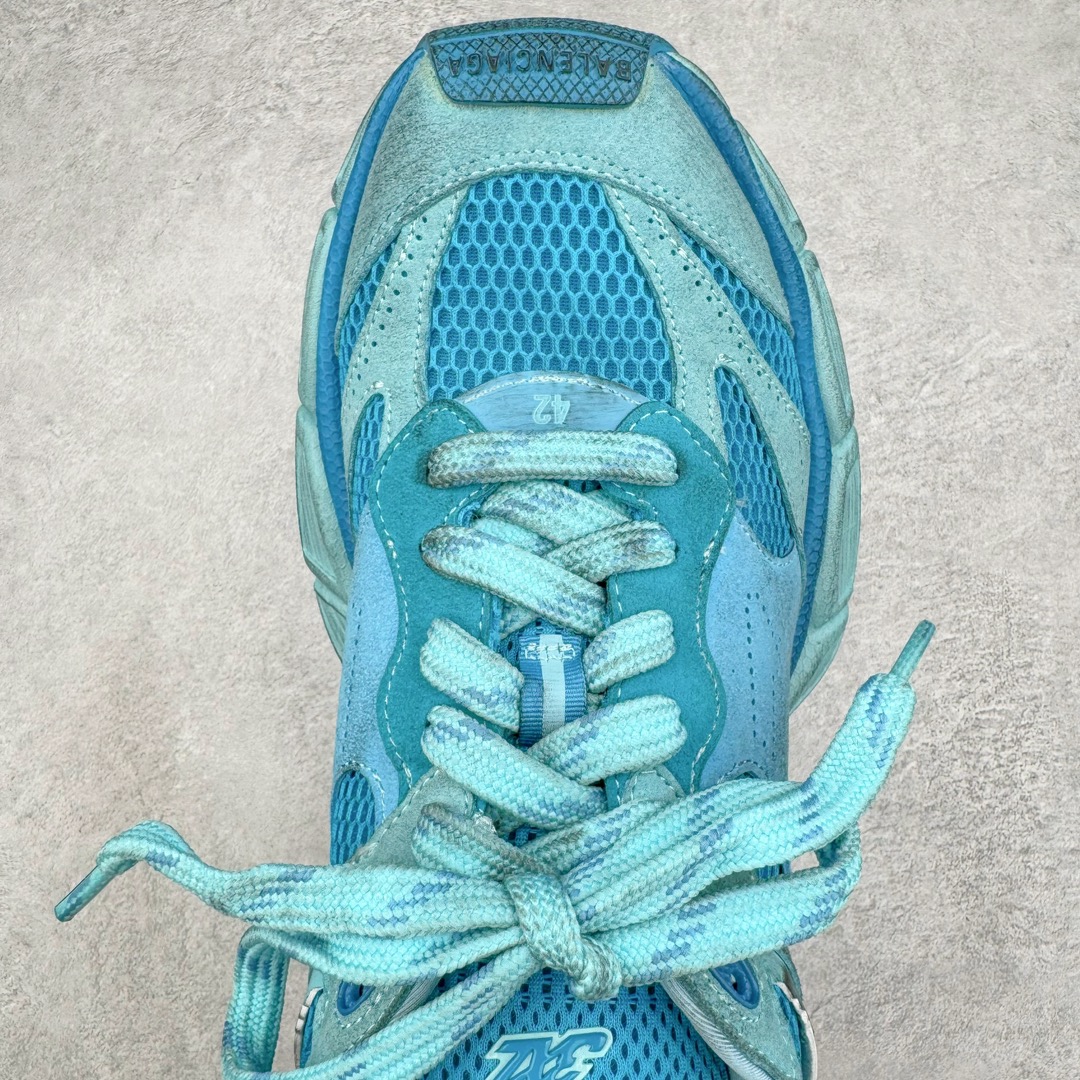 图片[4]-＃XA BALENCIAGA 3XL Sneakers 巴黎世家十代网布系带低帮走秀复古老爹鞋 全套原纸板楦头开发 最原汁原味的灵魂版型 全鞋荧光划线卡点 胶水把控整洁度追求极致完美 每一双都是工艺品 多重QC质检 超越公司货的品控标准 实实在在的免检产品 原盒原配 正确字体电绣 粗细、位置、大小正确 侧边TPU 透气孔匹配意产原版 正确分离大底 TPU软底 原版一致大底LOGO 立体感十足 原厂皮料水洗做旧 采购原厂网纱 不含皮革 网布材料和聚氨酯 磨损效果 鞋头边缘和后帮 Balenciaga 徽标 鞋面和后跟凸印尺码 鞋舌 3XL 橡胶品牌标识和反光细节 鞋帮拉袢和鞋舌拉祥 配反光细节 备用鞋带在鞋履前侧 可在穿着前取下 便于不同造型搭配 正常尺码 尺码：35 36 37 38 39 40 41 42 43 44 45 46-选品中心
