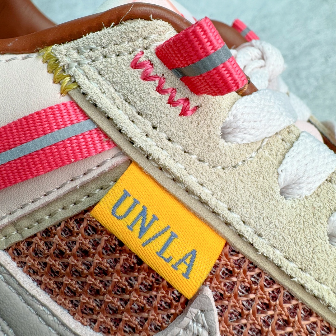 图片[22]-＃HK纯原 Union x NK Field General 82 SP 低帮复古联名篮球鞋 UN联名米棕 FQ9003-200 鞋身整体采用编织网眼为底 框架部分的麂皮材质营造出丰富的层次感 配色方面以深棕色为底色 搭配奶油色框架设计 Swoosh部分则以白色点缀 复古氛围拉满 Union标志性的UN/LA标签以及车线细节均得以保留 鞋舌部分也采用解构设计 并带有UNION字样 鞋身侧后方均带有粉色3M反光条设计 Swoosh采用镂空样式呈现 并带有稳定支持装置 鞋底则采用自带氧化效果的米白色Waffle外底呈现 进一步呼应复古氛围 侧面分别带有Union以及NK字样 尺码：36 36.5 37.5 38 38.5 39 40 40.5 41 42 42.5 43 44 45-选品中心