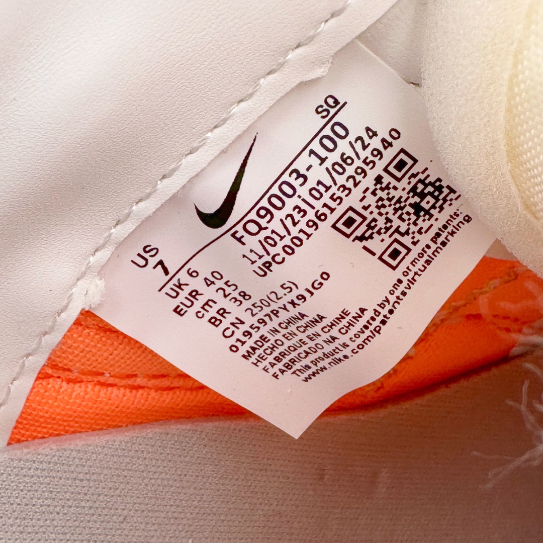 图片[12]-＃HK纯原 Union x NK Field General 82 SP 低帮复古联名篮球鞋 UN联名白橙 FQ9003-100 鞋身整体采用编织网眼为底 框架部分的麂皮材质营造出丰富的层次感 配色方面以深棕色为底色 搭配奶油色框架设计 Swoosh部分则以白色点缀 复古氛围拉满 Union标志性的UN/LA标签以及车线细节均得以保留 鞋舌部分也采用解构设计 并带有UNION字样 鞋身侧后方均带有粉色3M反光条设计 Swoosh采用镂空样式呈现 并带有稳定支持装置 鞋底则采用自带氧化效果的米白色Waffle外底呈现 进一步呼应复古氛围 侧面分别带有Union以及NK字样 尺码：36 36.5 37.5 38 38.5 39 40 40.5 41 42 42.5 43 44 45-选品中心