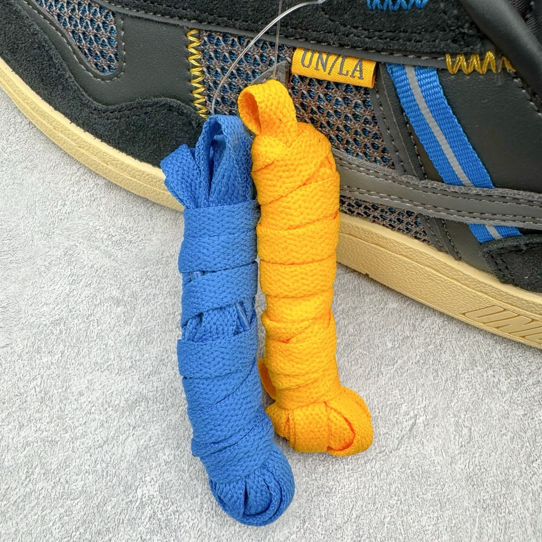 图片[23]-＃HK纯原 Union x NK Field General 82 SP 低帮复古联名篮球鞋 UN联名黑蓝 FQ9003-001 鞋身整体采用编织网眼为底 框架部分的麂皮材质营造出丰富的层次感 配色方面以深棕色为底色 搭配奶油色框架设计 Swoosh部分则以白色点缀 复古氛围拉满 Union标志性的UN/LA标签以及车线细节均得以保留 鞋舌部分也采用解构设计 并带有UNION字样 鞋身侧后方均带有粉色3M反光条设计 Swoosh采用镂空样式呈现 并带有稳定支持装置 鞋底则采用自带氧化效果的米白色Waffle外底呈现 进一步呼应复古氛围 侧面分别带有Union以及NK字样 尺码：36 36.5 37.5 38 38.5 39 40 40.5 41 42 42.5 43 44 45-选品中心