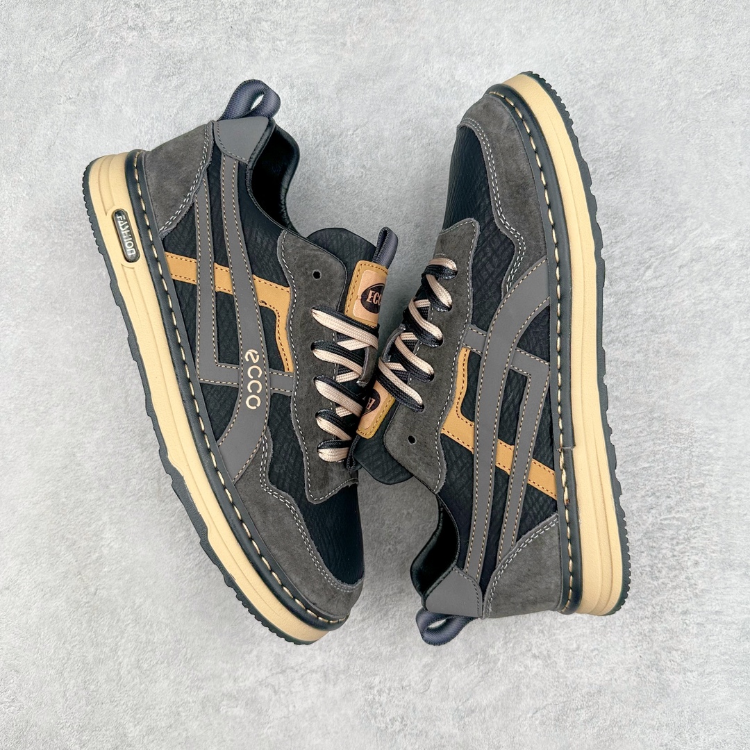 图片[3]-ECCO/爱步鞋 2024夏季新款 官方明星同款 小红书爆款 百搭休闲款 舒适透气沙滩鞋男士凉鞋 精选头层小牛皮 鞋面走线工整 清晰质感 采用ECCO家族工艺 高端时尚 简约大气 防滑舒适 耐磨 尺码：39-44-选品中心