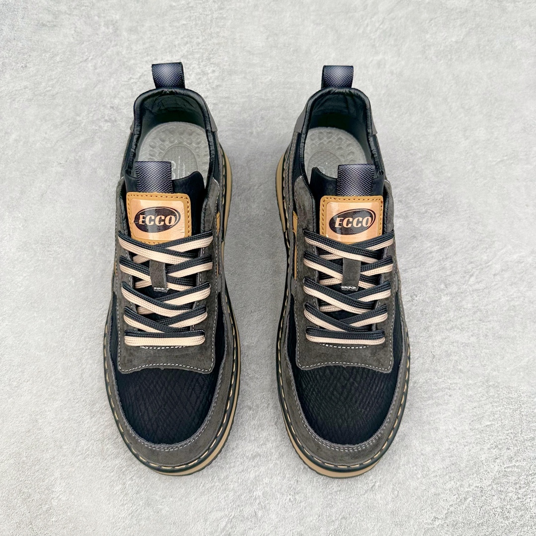 图片[2]-ECCO/爱步鞋 2024夏季新款 官方明星同款 小红书爆款 百搭休闲款 舒适透气沙滩鞋男士凉鞋 精选头层小牛皮 鞋面走线工整 清晰质感 采用ECCO家族工艺 高端时尚 简约大气 防滑舒适 耐磨 尺码：39-44-选品中心
