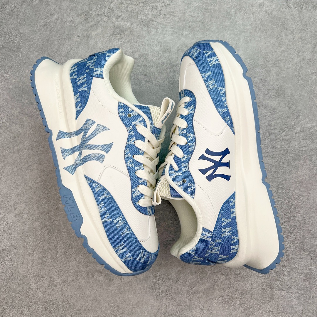 图片[3]-＃PB过验版 MLB Chunky Runner 2024S 复古印花老爹鞋系列低帮轻量增高厚底百搭休闲运动慢跑鞋 Korea韩国联名NY美国榄球纽约洋基队限定 目前可过轻松秒过各类鉴定 能操作的私聊 韩国代购专供 左脚内置NFC感应 区别市面贴纸假芯片 MLB专用菱形双针中底布 重点细节中底布带注胶孔 原厂NFC感应吊牌 支持鉴定 一个两位数 原盒原标 全套原楦原纸板原厂数据开发 中韩文保养标贴 绿色防霉片 平台代购专供 独家一比一RB+MD组合大底 高频后跟小人Logo精准对位立体饱满 正确网布加超迁鞋面 转印中底走线紧密 转印Logo工艺表层防刮不掉色 尺码：35 36 36.5 37.5 38 38.5 39 40 40.5 41 42 42.5 43 44 44.5 45-选品中心