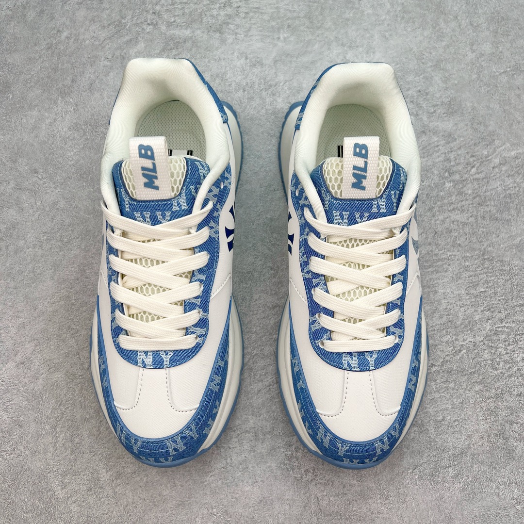 图片[2]-＃PB过验版 MLB Chunky Runner 2024S 复古印花老爹鞋系列低帮轻量增高厚底百搭休闲运动慢跑鞋 Korea韩国联名NY美国榄球纽约洋基队限定 目前可过轻松秒过各类鉴定 能操作的私聊 韩国代购专供 左脚内置NFC感应 区别市面贴纸假芯片 MLB专用菱形双针中底布 重点细节中底布带注胶孔 原厂NFC感应吊牌 支持鉴定 一个两位数 原盒原标 全套原楦原纸板原厂数据开发 中韩文保养标贴 绿色防霉片 平台代购专供 独家一比一RB+MD组合大底 高频后跟小人Logo精准对位立体饱满 正确网布加超迁鞋面 转印中底走线紧密 转印Logo工艺表层防刮不掉色 尺码：35 36 36.5 37.5 38 38.5 39 40 40.5 41 42 42.5 43 44 44.5 45-选品中心