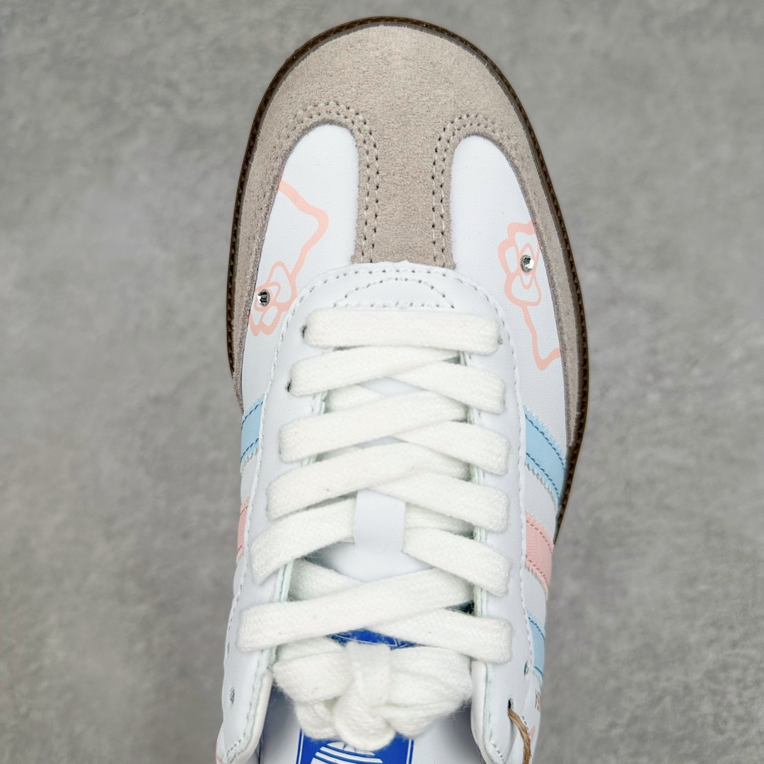 图片[4]-AD Original Samba OG 复古经典轻便板鞋 IG0024 这款桑巴鞋展示了高质量的工艺 带有装饰的超锁缝制和无缝的手感 柔软、柔软的皮革造型和标志性的3条纹完成了精致的外观 正规合身鞋带 鞋面上有绒面鞋垫 橡胶鞋底 享受正畸套筒软感 自50年代首次亮相以来就一直在赢得粉丝的青睐 尺码：36 36.5 37.5 38 38.5 39 40 40.5 41 42 42.5 43 44 44.5 45-选品中心