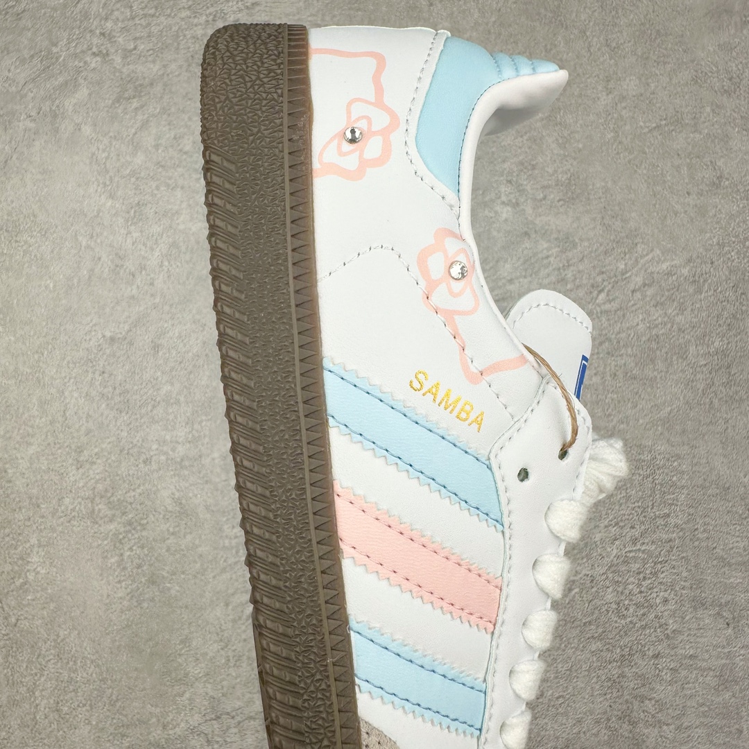 图片[6]-AD Original Samba OG 复古经典轻便板鞋 IG0024 这款桑巴鞋展示了高质量的工艺 带有装饰的超锁缝制和无缝的手感 柔软、柔软的皮革造型和标志性的3条纹完成了精致的外观 正规合身鞋带 鞋面上有绒面鞋垫 橡胶鞋底 享受正畸套筒软感 自50年代首次亮相以来就一直在赢得粉丝的青睐 尺码：36 36.5 37.5 38 38.5 39 40 40.5 41 42 42.5 43 44 44.5 45-选品中心