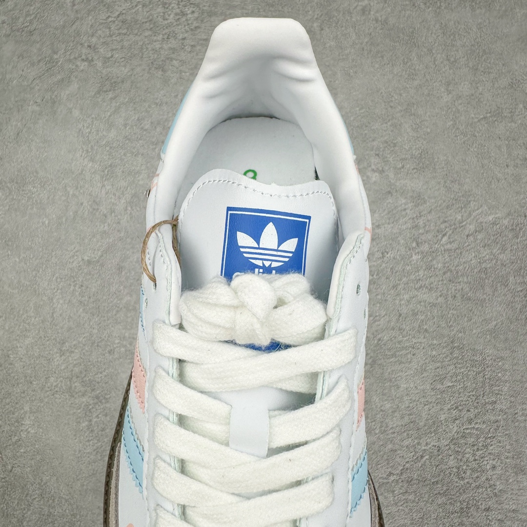 图片[5]-AD Original Samba OG 复古经典轻便板鞋 IG0024 这款桑巴鞋展示了高质量的工艺 带有装饰的超锁缝制和无缝的手感 柔软、柔软的皮革造型和标志性的3条纹完成了精致的外观 正规合身鞋带 鞋面上有绒面鞋垫 橡胶鞋底 享受正畸套筒软感 自50年代首次亮相以来就一直在赢得粉丝的青睐 尺码：36 36.5 37.5 38 38.5 39 40 40.5 41 42 42.5 43 44 44.5 45-选品中心