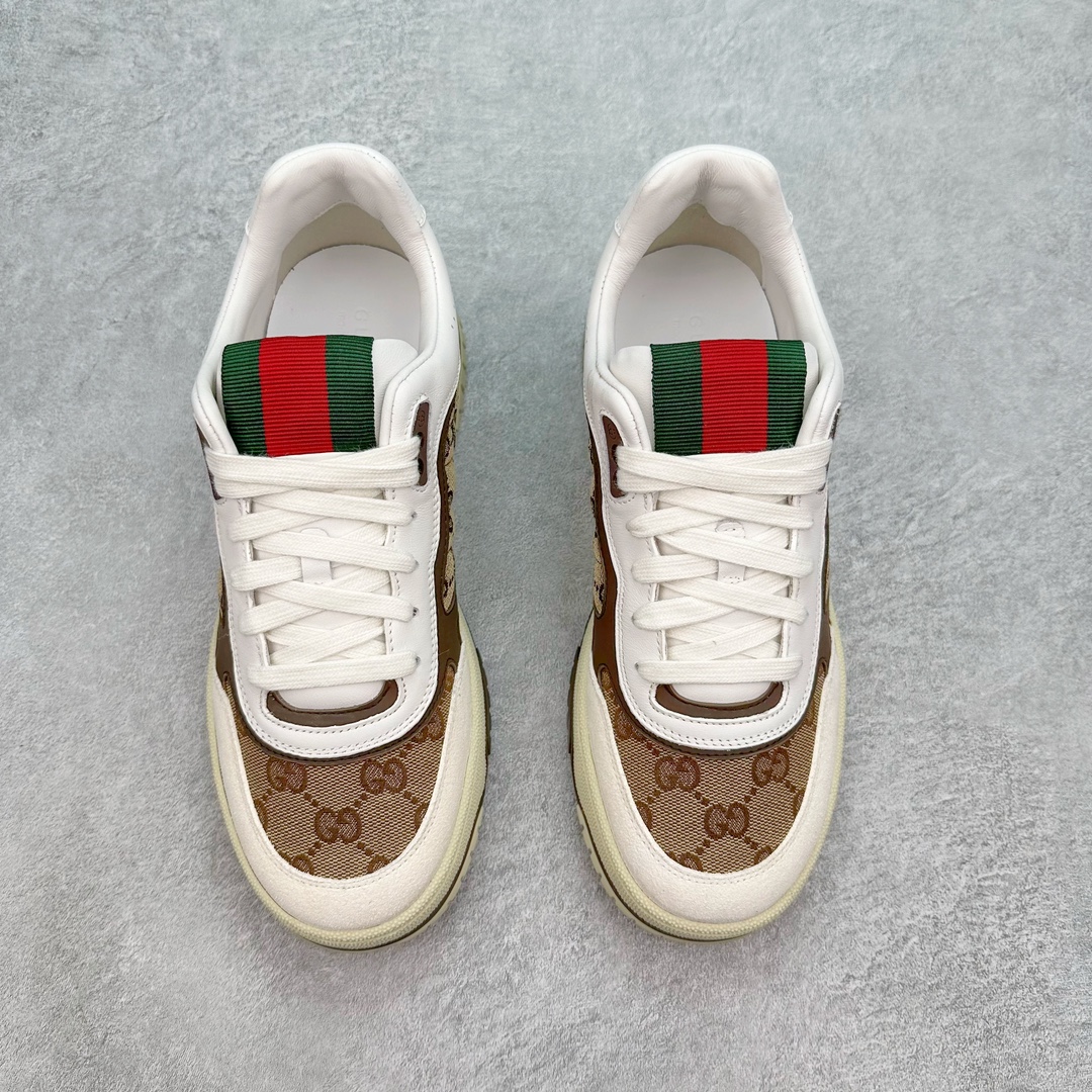 图片[2]-GUCCI Re-Web系列运动鞋 古驰运动鞋系列经典原型复古百搭做旧老爹板鞋/复古学院风 怀旧版 原厂订单 目前市面最强＃官网同步最新满天星礼盒全套包装 高端零售海外实体专供 ‬混卖版 渠‮原道‬装 全身20几个细节点全部做到一致还原 吊打市面所有版本 原版做旧 右脚鞋侧嵌入NFC防伪芯片装置＋鞋盒标二唯码扫描 秒进官网 秒杀市面任何版本 原装意大利进口 里外全皮 全套包装 全头层顶级软牛皮 广东代工出品 原档原标原盒 随意对比任何版本 尺码：35 36 37 38 39 40 41 42 43 44-选品中心