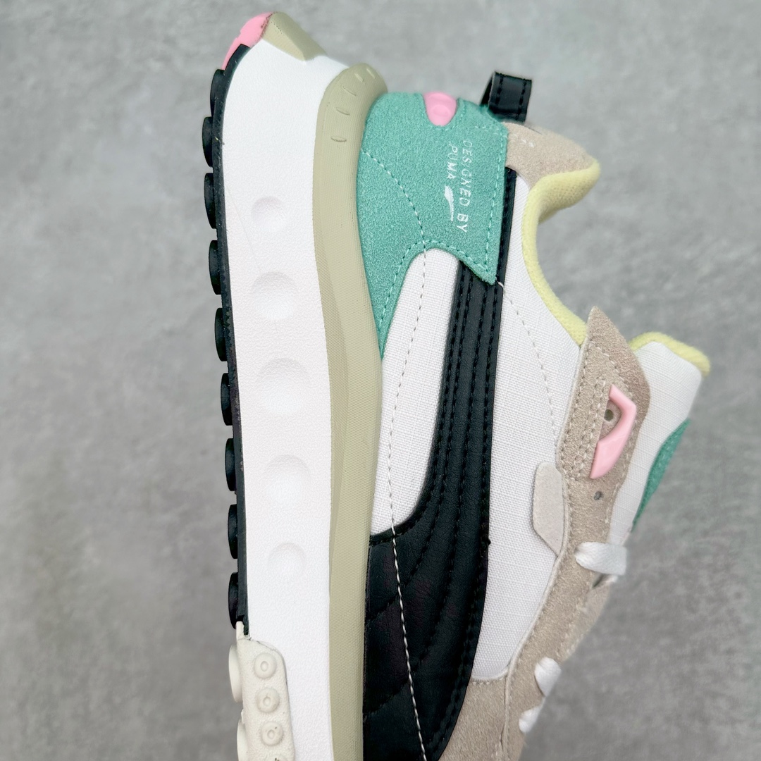 图片[6]-PUMA Wild Rider Rollin Vintage Wild Rider MEX 彪马防滑耐磨低帮综合训练鞋 PUMA Wild Rider 的设计灵感来自PUMA Rider，在经典的设计蓝本之上，PUMA为它注入了全新的时代气息，并且运用了结构设计理念。PUMA标志性的浓烈色彩搭配加上新型材料的运用，打造出复古与未来风格的完美平衡，爆发潮酷无限活力。作为一款复古跑鞋，在穿着的舒适度方面PUMA Wild Rider自然表现出色，Riderfoam技术的加入令PUMA Wild Rider的舒适性大大提升。在鞋面材质的选择上，PUMA选用了皮革材质以保留PUMA Wild Rider的复古风格，多种不同的皮革材质，营造出PUMA Wild Rider特殊的层次感，后跟提带增强了穿脱的便捷性。而加厚加宽设计的中底，则赋予了PUMA Wild Rider更高层次的未来气息。尺码：36 36.5 37.5 38 38.5 39 40 40.5 41 42 42.5 43 44 44.5 45-选品中心