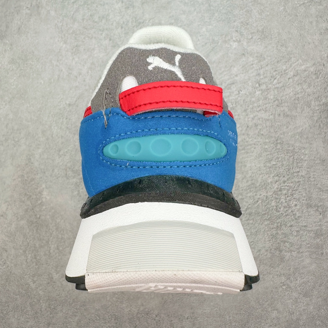 图片[8]-PUMA Wild Rider Rollin Vintage Wild Rider MEX 彪马防滑耐磨低帮综合训练鞋 PUMA Wild Rider 的设计灵感来自PUMA Rider，在经典的设计蓝本之上，PUMA为它注入了全新的时代气息，并且运用了结构设计理念。PUMA标志性的浓烈色彩搭配加上新型材料的运用，打造出复古与未来风格的完美平衡，爆发潮酷无限活力。作为一款复古跑鞋，在穿着的舒适度方面PUMA Wild Rider自然表现出色，Riderfoam技术的加入令PUMA Wild Rider的舒适性大大提升。在鞋面材质的选择上，PUMA选用了皮革材质以保留PUMA Wild Rider的复古风格，多种不同的皮革材质，营造出PUMA Wild Rider特殊的层次感，后跟提带增强了穿脱的便捷性。而加厚加宽设计的中底，则赋予了PUMA Wild Rider更高层次的未来气息。尺码：36 36.5 37.5 38 38.5 39 40 40.5 41 42 42.5 43 44 44.5 45-选品中心