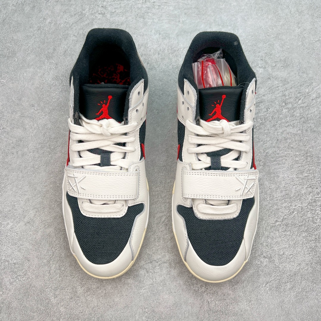 图片[2]-＃Y3纯原 Travis Scott x Jordan AJ Cut The Check TS倒钩联名魔术贴篮球鞋 白黑红 FZ8117-101 注意默认配原盒盒子配套布袋不用加钱 退货丢失扣30元 原厂全套原楦原纸板冲刀磨具开发 原厂皮料加持 原厂港宝加持定型后跟R度完美 同源原厂电绣 鬼脸飞翼针数密度立体效果一致 百分百一致原鞋 原厂拉帮工艺 针距密度一致 后跟弧度收口自然不对折 极致一眼正品既视感 进口玻璃冲刀皮料裁剪零毛边 全鞋电脑针车工艺 品控清洁度最高QC检验标准 免检产品 原厂订购鞋盒、布袋、鞋标、防尘纸、鞋撑、鞋带 追求极致的原厂味道 配色方面采用白色为基础 搭配棕色框架呈现 完美还原了初代倒钩的配色设计 细节方面 标志性的反钩Swoosh采用米色点缀 鞋面还带有特殊的魔术贴细节 此外在鞋舌、后跟部分均带有Cactus Jack厂牌Logo 彰显鞋款特殊身份 尺码：36 36.5 37.5 38 38.5 39 40 40.5 41 42 42.5 43 44 44.5 45 46 47.5 48.5-选品中心