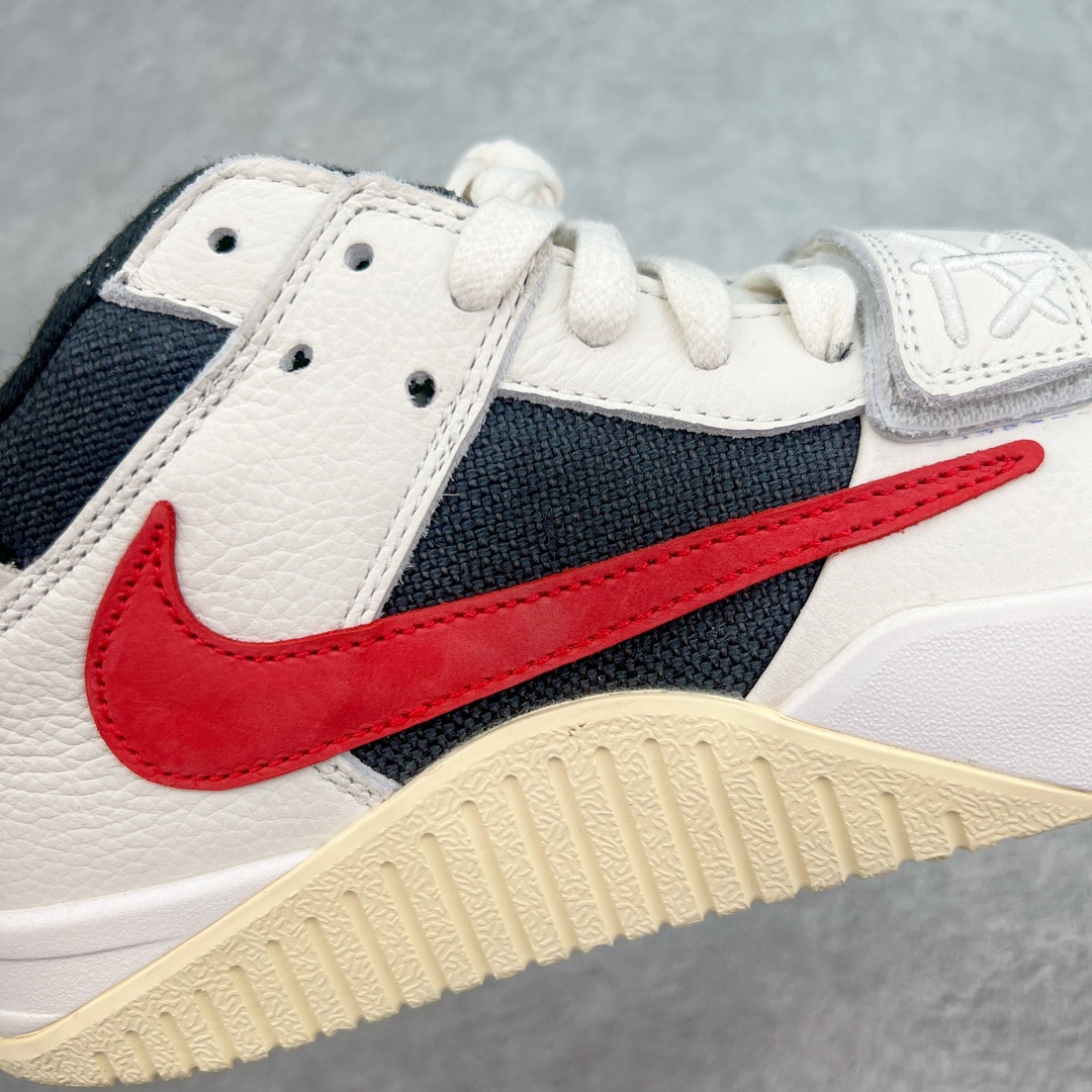 图片[16]-＃Y3纯原 Travis Scott x Jordan AJ Cut The Check TS倒钩联名魔术贴篮球鞋 白黑红 FZ8117-101 注意默认配原盒盒子配套布袋不用加钱 退货丢失扣30元 原厂全套原楦原纸板冲刀磨具开发 原厂皮料加持 原厂港宝加持定型后跟R度完美 同源原厂电绣 鬼脸飞翼针数密度立体效果一致 百分百一致原鞋 原厂拉帮工艺 针距密度一致 后跟弧度收口自然不对折 极致一眼正品既视感 进口玻璃冲刀皮料裁剪零毛边 全鞋电脑针车工艺 品控清洁度最高QC检验标准 免检产品 原厂订购鞋盒、布袋、鞋标、防尘纸、鞋撑、鞋带 追求极致的原厂味道 配色方面采用白色为基础 搭配棕色框架呈现 完美还原了初代倒钩的配色设计 细节方面 标志性的反钩Swoosh采用米色点缀 鞋面还带有特殊的魔术贴细节 此外在鞋舌、后跟部分均带有Cactus Jack厂牌Logo 彰显鞋款特殊身份 尺码：36 36.5 37.5 38 38.5 39 40 40.5 41 42 42.5 43 44 44.5 45 46 47.5 48.5-选品中心