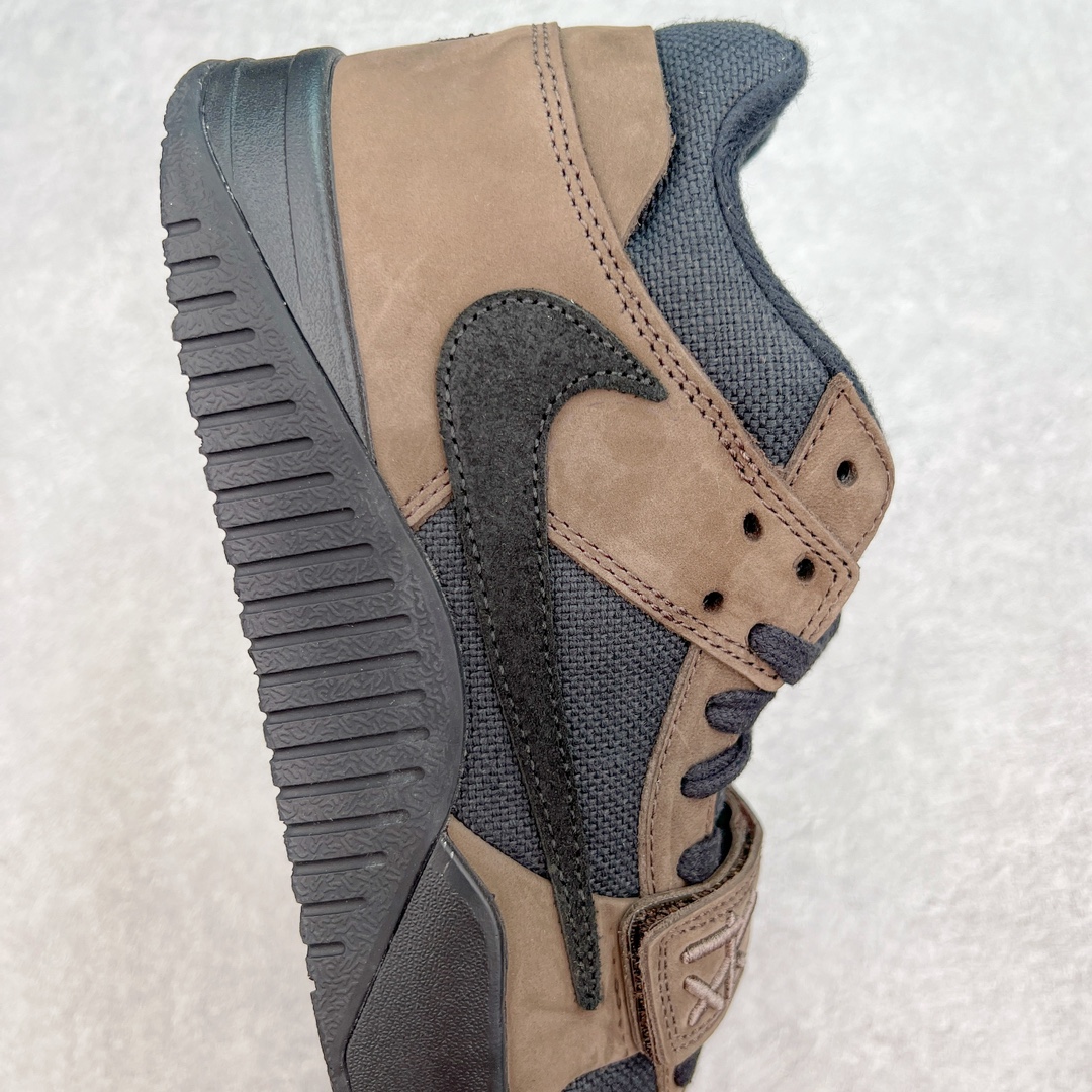 图片[6]-＃Y3纯原 Travis Scott x Jordan AJ Cut The Check TS倒钩联名魔术贴篮球鞋 黑棕 FZ8117-204 注意默认配原盒盒子配套布袋不用加钱 退货丢失扣30元 原厂全套原楦原纸板冲刀磨具开发 原厂皮料加持 原厂港宝加持定型后跟R度完美 同源原厂电绣 鬼脸飞翼针数密度立体效果一致 百分百一致原鞋 原厂拉帮工艺 针距密度一致 后跟弧度收口自然不对折 极致一眼正品既视感 进口玻璃冲刀皮料裁剪零毛边 全鞋电脑针车工艺 品控清洁度最高QC检验标准 免检产品 原厂订购鞋盒、布袋、鞋标、防尘纸、鞋撑、鞋带 追求极致的原厂味道 配色方面采用白色为基础 搭配棕色框架呈现 完美还原了初代倒钩的配色设计 细节方面 标志性的反钩Swoosh采用米色点缀 鞋面还带有特殊的魔术贴细节 此外在鞋舌、后跟部分均带有Cactus Jack厂牌Logo 彰显鞋款特殊身份 尺码：36 36.5 37.5 38 38.5 39 40 40.5 41 42 42.5 43 44 44.5 45 46 47.5 48.5-选品中心