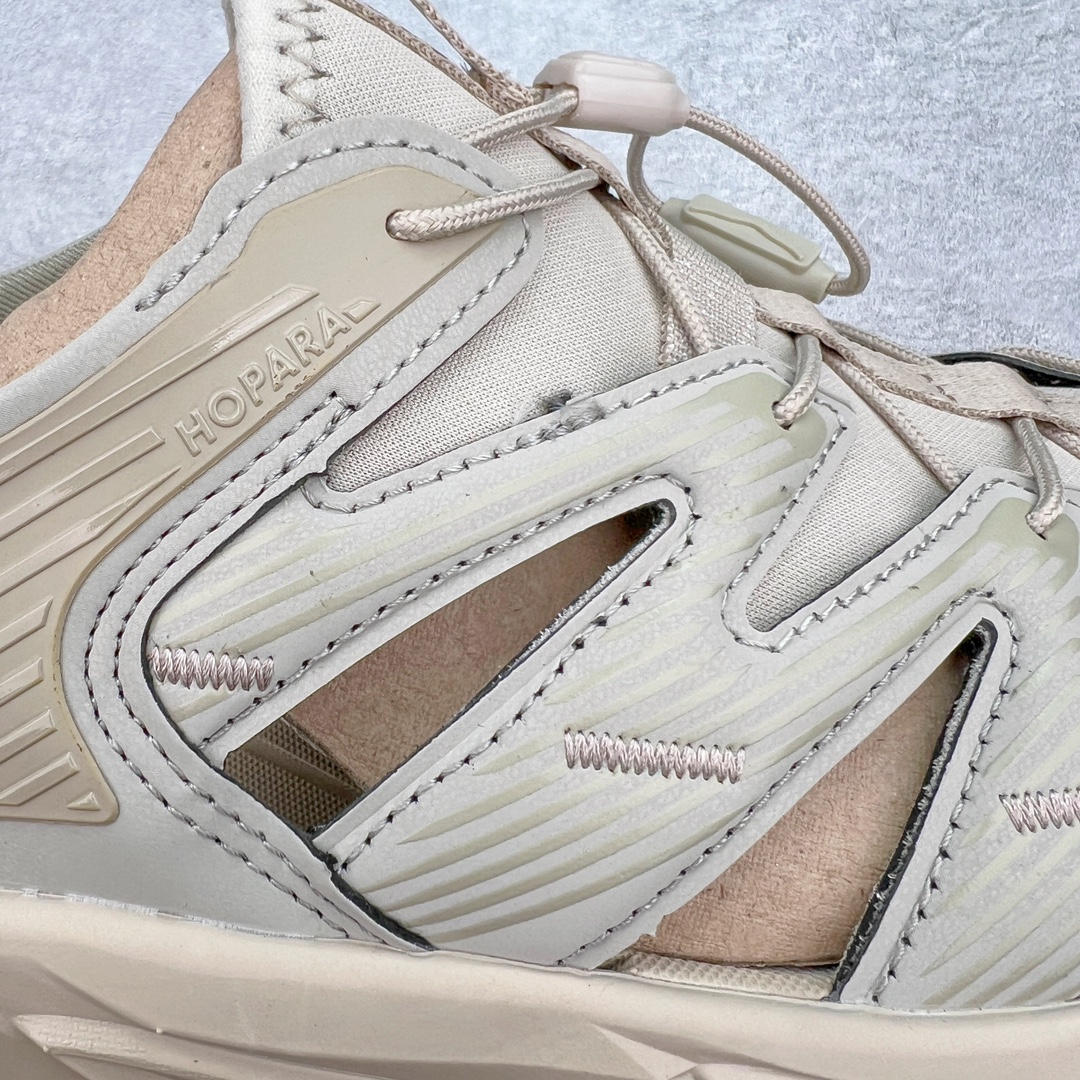 图片[14]-＃HK纯原 HOKA One One Hopara Sandals 霍帕拉系列水路两用溯溪涉水休闲户外露营凉鞋 作为先锋品牌的 HOKA ONE ONE总是以独特的方式 HOPA RA是一款溯溪鞋 又名排水鞋 可长期用于涉水和溯溪 保护脚底和脚趾的安全和舒适 鞋面材料速干 透气 耐磨 鞋底防滑 耐磨 抓地能力强 出于安全考虑 设计要求较高 涉水溯溪过程中 水 泥沙 可以直接从鞋内大孔排出 细纹鞋底使在岩石上抓地能力强 避免打滑 而上路后 鞋面具有快干透气等优点 尺码：36 36.5 37.5 38 39 40 40.5 41 42 42.5 43 44 45-选品中心