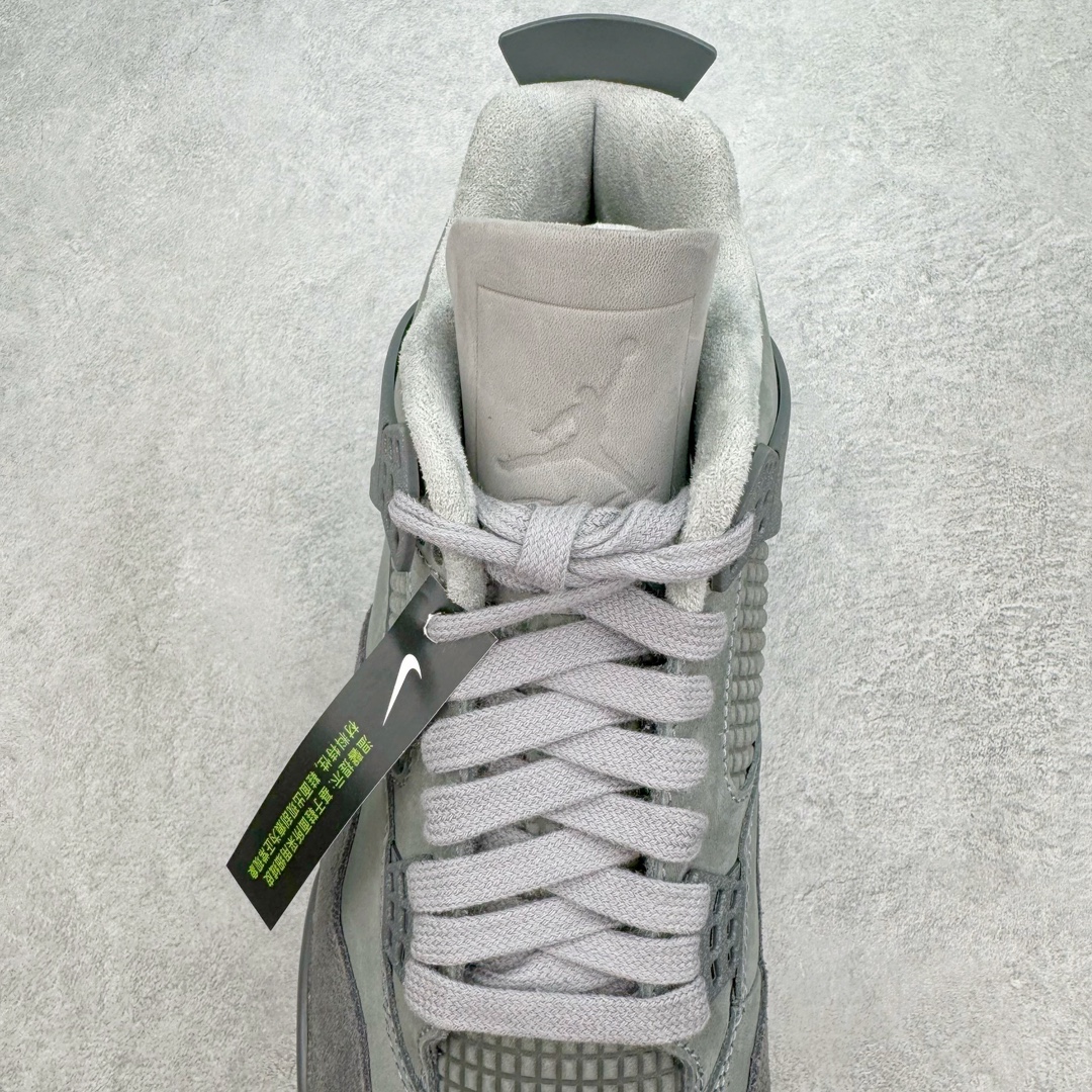 图片[5]-＃GX Air Jordan AJ4 SE “Paris Olympics” 巴黎奥运会 FQ7928-001 圈内最强四代 独家外贸特供尺码含 45.5 49.5 50.5 耗时半年巨作 全套原纸板楦头开发 原厂特供皮料加持 确保原汁原味 完美呈现四代版型 一比一鞋头弧度高度鞋身弧度 数据细节工艺流程均保持原鞋一致 原厂TPU网格鞋带扣 正确内里网布 菱角分明不变形无多余毛边 柔软性质感一致于原鞋 市场唯一原厂鞋扣模具 背面可见隐藏注塑口 原厂织唛标 原厂飞人电绣工艺 尾指中部跳三针 独家绑鞋带手法 印刷中底布 四线拉帮 米色美纹纸贴合固定 进口港宝加持 后跟自然饱满 全鞋荧光划线卡点 追求极致完美 每一双都是工艺品 多重QC质检 超越公司货的品控标准 实实在在的免检产品 尺码：40 40.5 41 42 42.5 43 44 44.5 45 45.5 46 47.5 48.5 49.5 50.5-选品中心