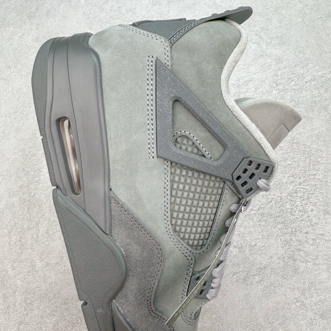 图片[6]-＃GX Air Jordan AJ4 SE “Paris Olympics” 巴黎奥运会 FQ7928-001 圈内最强四代 独家外贸特供尺码含 45.5 49.5 50.5 耗时半年巨作 全套原纸板楦头开发 原厂特供皮料加持 确保原汁原味 完美呈现四代版型 一比一鞋头弧度高度鞋身弧度 数据细节工艺流程均保持原鞋一致 原厂TPU网格鞋带扣 正确内里网布 菱角分明不变形无多余毛边 柔软性质感一致于原鞋 市场唯一原厂鞋扣模具 背面可见隐藏注塑口 原厂织唛标 原厂飞人电绣工艺 尾指中部跳三针 独家绑鞋带手法 印刷中底布 四线拉帮 米色美纹纸贴合固定 进口港宝加持 后跟自然饱满 全鞋荧光划线卡点 追求极致完美 每一双都是工艺品 多重QC质检 超越公司货的品控标准 实实在在的免检产品 尺码：40 40.5 41 42 42.5 43 44 44.5 45 45.5 46 47.5 48.5 49.5 50.5-选品中心