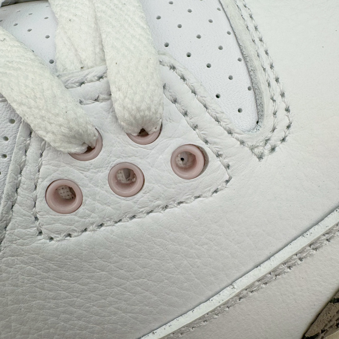 图片[21]-＃K版纯原 Air Jordan AJ3 Retro 樱花粉 CK9246-102 原楦原纸板开发 确保原汁原味 原厂皮料质感色泽绝无偏差 完美中底拉帮 原厂中底钢印 原档案大底 如假白送 大底纹路 气垫通透度PU的回弹性均百分百还原 原厂电绣鞋舌飞人刺绣针数立体讲究精细欢迎对比正品原鞋 尺码：40 40.5 41 42 42.5 43 44 44.5 45 46 47.5-选品中心