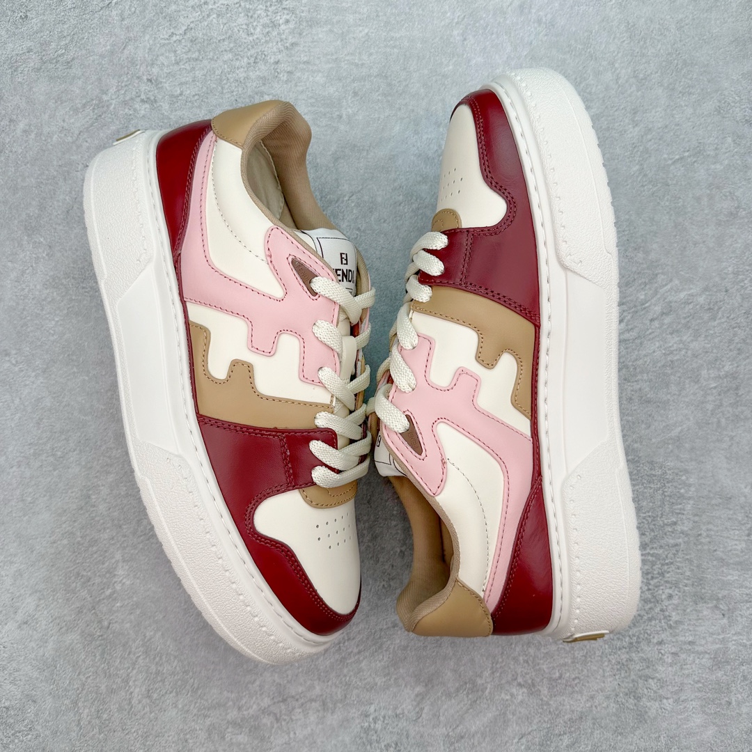 图片[3]-FENDI 芬迪 Match sneaters 低帮运动鞋 Fendi芬迪情侣款休闲鞋 独家定制 #全身20几个细节点全部做到一致还原 吊打市面所有版本 独家原装套装配件官方同源 渠道原装订单 全套专柜包装物及配件#鞋底嵌入核心防伪芯片感应装置 FENDI芬迪match最新爆款情侣款运动鞋板鞋原版购入 高工艺无缝细空胶技术，贴楦误差0.05mm,鞋底采用固特异内外锁死工艺，最大限度弯折永不开胶，原鞋一致效果环保无味 鞋面采用麂皮和皮革拼接组合 logo内里采用毛巾绒里 上脚超级柔软 轻便 舒适搭配卫衣 尺码：35 36 37 38 39 40 41 42 43 44 45 46-选品中心