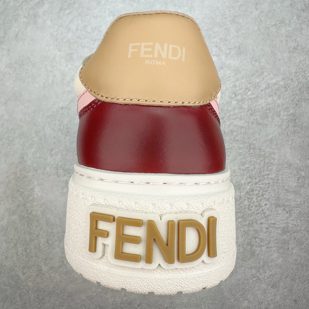图片[8]-FENDI 芬迪 Match sneaters 低帮运动鞋 Fendi芬迪情侣款休闲鞋 独家定制 #全身20几个细节点全部做到一致还原 吊打市面所有版本 独家原装套装配件官方同源 渠道原装订单 全套专柜包装物及配件#鞋底嵌入核心防伪芯片感应装置 FENDI芬迪match最新爆款情侣款运动鞋板鞋原版购入 高工艺无缝细空胶技术，贴楦误差0.05mm,鞋底采用固特异内外锁死工艺，最大限度弯折永不开胶，原鞋一致效果环保无味 鞋面采用麂皮和皮革拼接组合 logo内里采用毛巾绒里 上脚超级柔软 轻便 舒适搭配卫衣 尺码：35 36 37 38 39 40 41 42 43 44 45 46-选品中心
