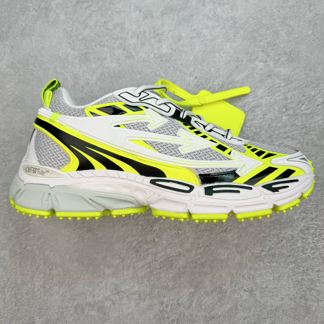 ＃KX Off-White 2024年OW最新款跑鞋 #百分百原盒正确版 原楦原纸板数据开发 4层分离大底#鞋面采用3d立体打印和多种材料拼接而成#防滑耐磨透气性轻便跑鞋 作为曾经爆火 并且定位奢潮领域的标志性品牌 Off-White 仍需要不断更新符合当下潮流时尚的复古运动鞋款，以期收获基本盘消费者的关注 此次更新的 Off-White 新款运动鞋将经典复古老爹鞋细节设计更加夸张化 并将标志性箭头设计置于显著位置 除此之外 整个系列的色彩搭配也可谓纷繁多样 总有一款适合你 Off-White最新运动鞋款估计将在未来几个月登陆品牌专柜 喜欢的朋友切莫错过 尺码：36 37 38 39 40 41 42 43 44 45 46 47-选品中心