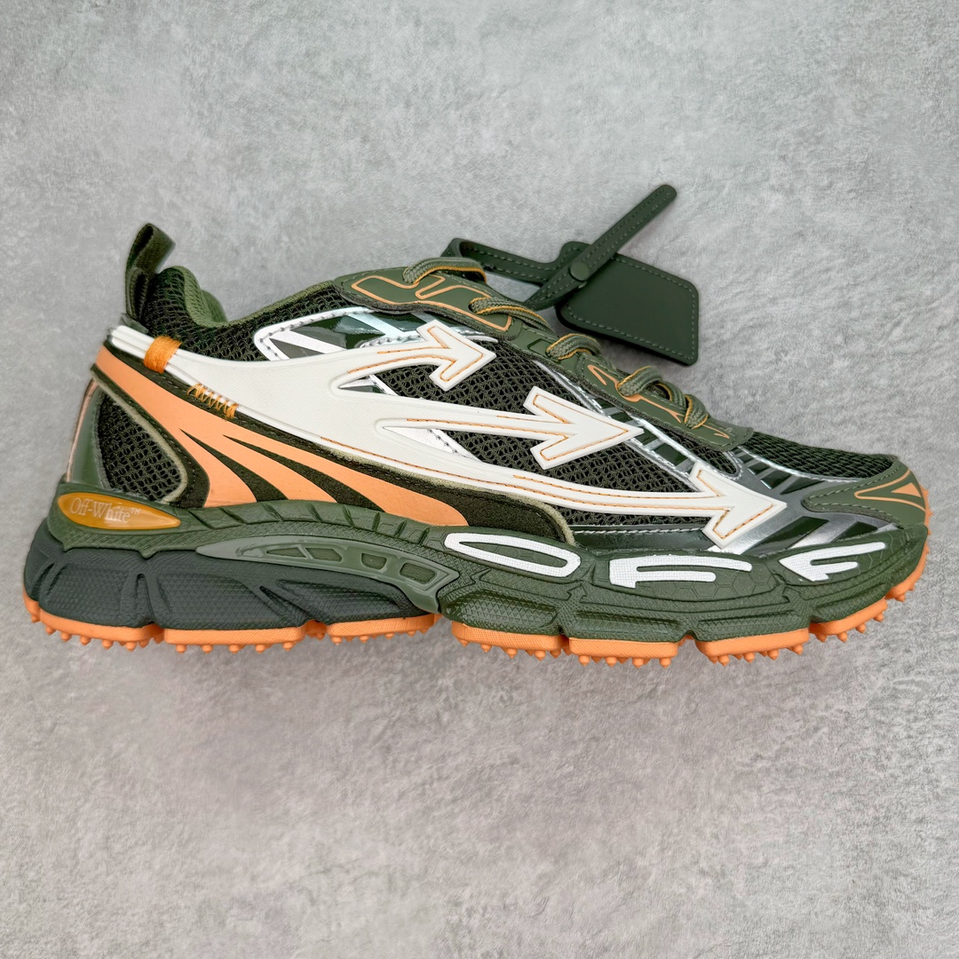 ＃KX Off-White 2024年OW最新款跑鞋 #百分百原盒正确版 原楦原纸板数据开发 4层分离大底#鞋面采用3d立体打印和多种材料拼接而成#防滑耐磨透气性轻便跑鞋 作为曾经爆火 并且定位奢潮领域的标志性品牌 Off-White 仍需要不断更新符合当下潮流时尚的复古运动鞋款，以期收获基本盘消费者的关注 此次更新的 Off-White 新款运动鞋将经典复古老爹鞋细节设计更加夸张化 并将标志性箭头设计置于显著位置 除此之外 整个系列的色彩搭配也可谓纷繁多样 总有一款适合你 Off-White最新运动鞋款估计将在未来几个月登陆品牌专柜 喜欢的朋友切莫错过 尺码：36 37 38 39 40 41 42 43 44 45 46 47-选品中心