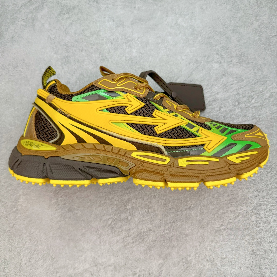 图片[11]-＃KX Off-White 2024年OW最新款跑鞋 #百分百原盒正确版 原楦原纸板数据开发 4层分离大底#鞋面采用3d立体打印和多种材料拼接而成#防滑耐磨透气性轻便跑鞋 作为曾经爆火 并且定位奢潮领域的标志性品牌 Off-White 仍需要不断更新符合当下潮流时尚的复古运动鞋款，以期收获基本盘消费者的关注 此次更新的 Off-White 新款运动鞋将经典复古老爹鞋细节设计更加夸张化 并将标志性箭头设计置于显著位置 除此之外 整个系列的色彩搭配也可谓纷繁多样 总有一款适合你 Off-White最新运动鞋款估计将在未来几个月登陆品牌专柜 喜欢的朋友切莫错过 尺码：36 37 38 39 40 41 42 43 44 45 46 47-选品中心