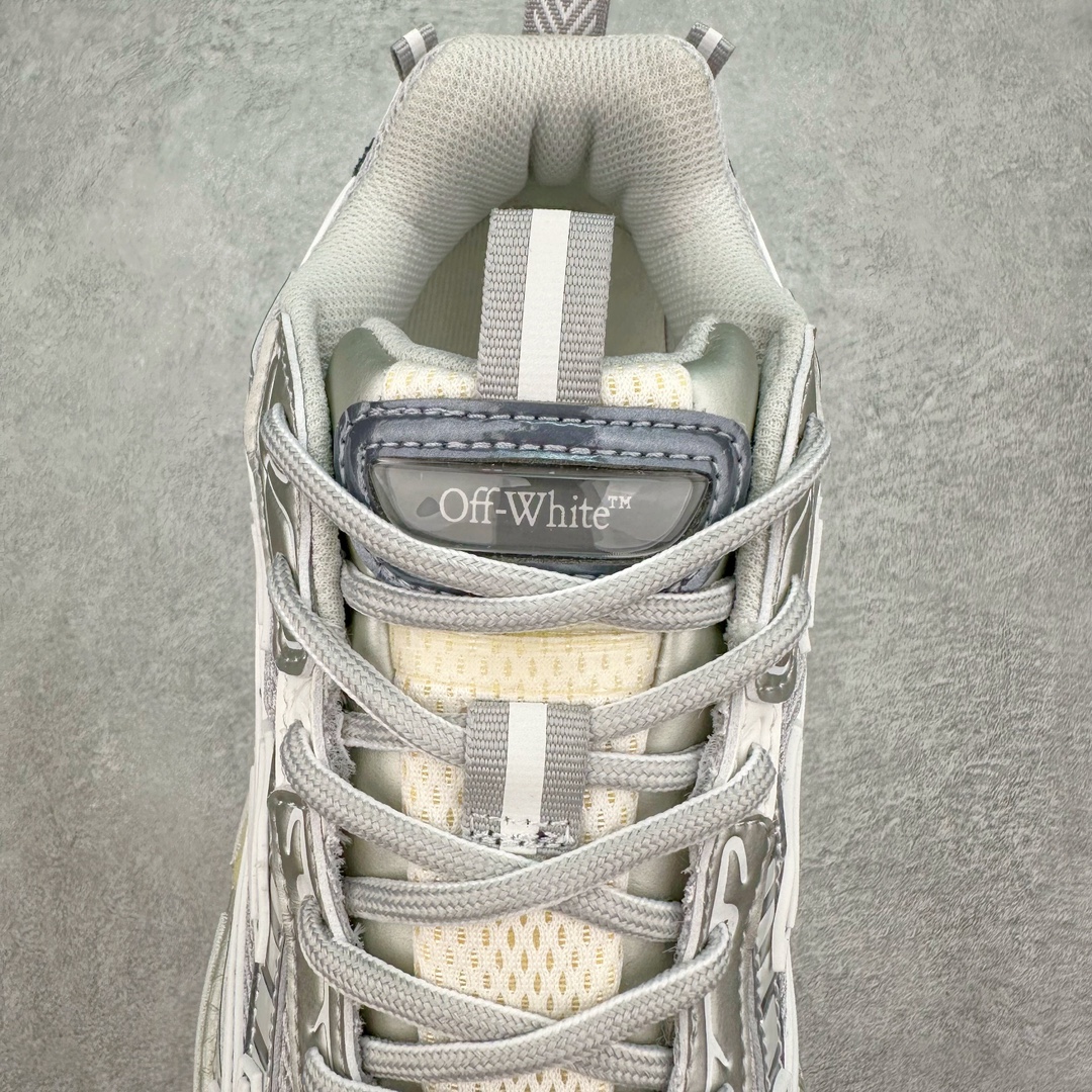 图片[5]-＃KX Off-White 2024年OW最新款跑鞋 #百分百原盒正确版 原楦原纸板数据开发 4层分离大底#鞋面采用3d立体打印和多种材料拼接而成#防滑耐磨透气性轻便跑鞋 作为曾经爆火 并且定位奢潮领域的标志性品牌 Off-White 仍需要不断更新符合当下潮流时尚的复古运动鞋款，以期收获基本盘消费者的关注 此次更新的 Off-White 新款运动鞋将经典复古老爹鞋细节设计更加夸张化 并将标志性箭头设计置于显著位置 除此之外 整个系列的色彩搭配也可谓纷繁多样 总有一款适合你 Off-White最新运动鞋款估计将在未来几个月登陆品牌专柜 喜欢的朋友切莫错过 尺码：36 37 38 39 40 41 42 43 44 45 46 47-选品中心