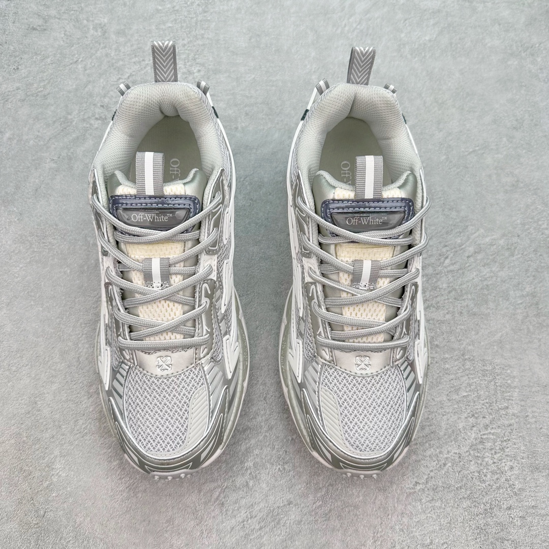 图片[2]-＃KX Off-White 2024年OW最新款跑鞋 #百分百原盒正确版 原楦原纸板数据开发 4层分离大底#鞋面采用3d立体打印和多种材料拼接而成#防滑耐磨透气性轻便跑鞋 作为曾经爆火 并且定位奢潮领域的标志性品牌 Off-White 仍需要不断更新符合当下潮流时尚的复古运动鞋款，以期收获基本盘消费者的关注 此次更新的 Off-White 新款运动鞋将经典复古老爹鞋细节设计更加夸张化 并将标志性箭头设计置于显著位置 除此之外 整个系列的色彩搭配也可谓纷繁多样 总有一款适合你 Off-White最新运动鞋款估计将在未来几个月登陆品牌专柜 喜欢的朋友切莫错过 尺码：36 37 38 39 40 41 42 43 44 45 46 47-选品中心