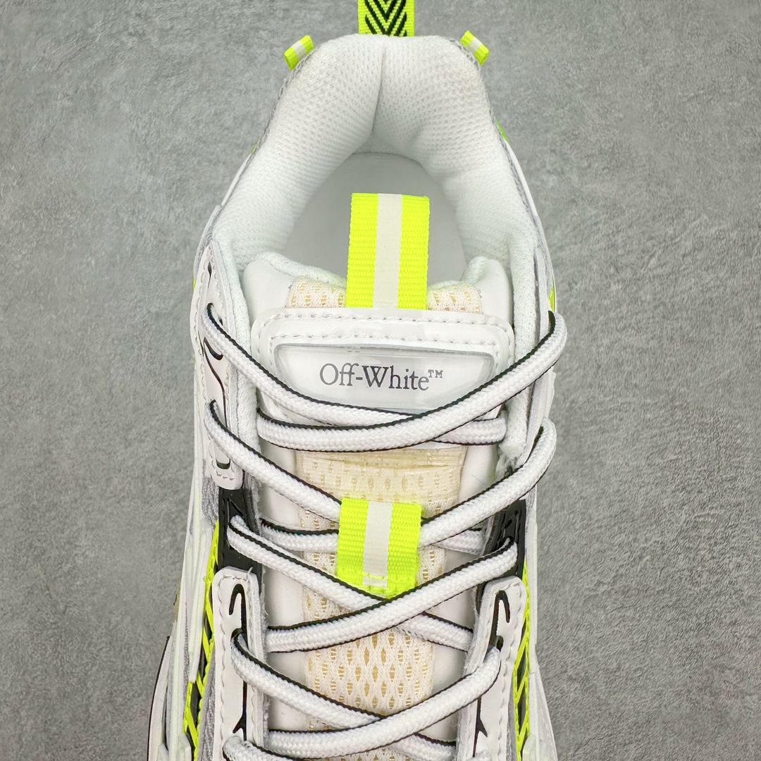 图片[5]-＃KX Off-White 2024年OW最新款跑鞋 #百分百原盒正确版 原楦原纸板数据开发 4层分离大底#鞋面采用3d立体打印和多种材料拼接而成#防滑耐磨透气性轻便跑鞋 作为曾经爆火 并且定位奢潮领域的标志性品牌 Off-White 仍需要不断更新符合当下潮流时尚的复古运动鞋款，以期收获基本盘消费者的关注 此次更新的 Off-White 新款运动鞋将经典复古老爹鞋细节设计更加夸张化 并将标志性箭头设计置于显著位置 除此之外 整个系列的色彩搭配也可谓纷繁多样 总有一款适合你 Off-White最新运动鞋款估计将在未来几个月登陆品牌专柜 喜欢的朋友切莫错过 尺码：36 37 38 39 40 41 42 43 44 45 46 47-选品中心