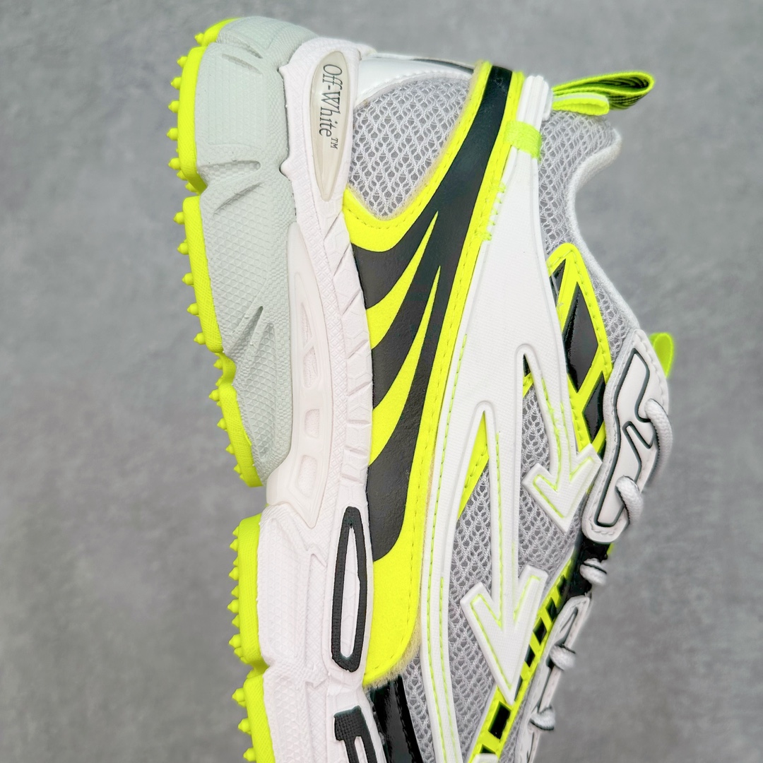 图片[6]-＃KX Off-White 2024年OW最新款跑鞋 #百分百原盒正确版 原楦原纸板数据开发 4层分离大底#鞋面采用3d立体打印和多种材料拼接而成#防滑耐磨透气性轻便跑鞋 作为曾经爆火 并且定位奢潮领域的标志性品牌 Off-White 仍需要不断更新符合当下潮流时尚的复古运动鞋款，以期收获基本盘消费者的关注 此次更新的 Off-White 新款运动鞋将经典复古老爹鞋细节设计更加夸张化 并将标志性箭头设计置于显著位置 除此之外 整个系列的色彩搭配也可谓纷繁多样 总有一款适合你 Off-White最新运动鞋款估计将在未来几个月登陆品牌专柜 喜欢的朋友切莫错过 尺码：36 37 38 39 40 41 42 43 44 45 46 47-选品中心