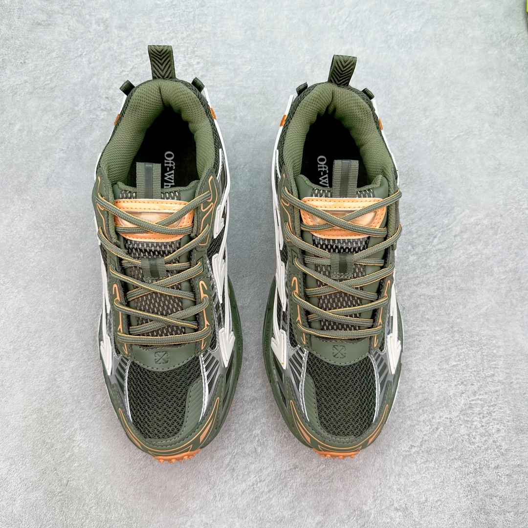 图片[2]-＃KX Off-White 2024年OW最新款跑鞋 #百分百原盒正确版 原楦原纸板数据开发 4层分离大底#鞋面采用3d立体打印和多种材料拼接而成#防滑耐磨透气性轻便跑鞋 作为曾经爆火 并且定位奢潮领域的标志性品牌 Off-White 仍需要不断更新符合当下潮流时尚的复古运动鞋款，以期收获基本盘消费者的关注 此次更新的 Off-White 新款运动鞋将经典复古老爹鞋细节设计更加夸张化 并将标志性箭头设计置于显著位置 除此之外 整个系列的色彩搭配也可谓纷繁多样 总有一款适合你 Off-White最新运动鞋款估计将在未来几个月登陆品牌专柜 喜欢的朋友切莫错过 尺码：36 37 38 39 40 41 42 43 44 45 46 47-选品中心