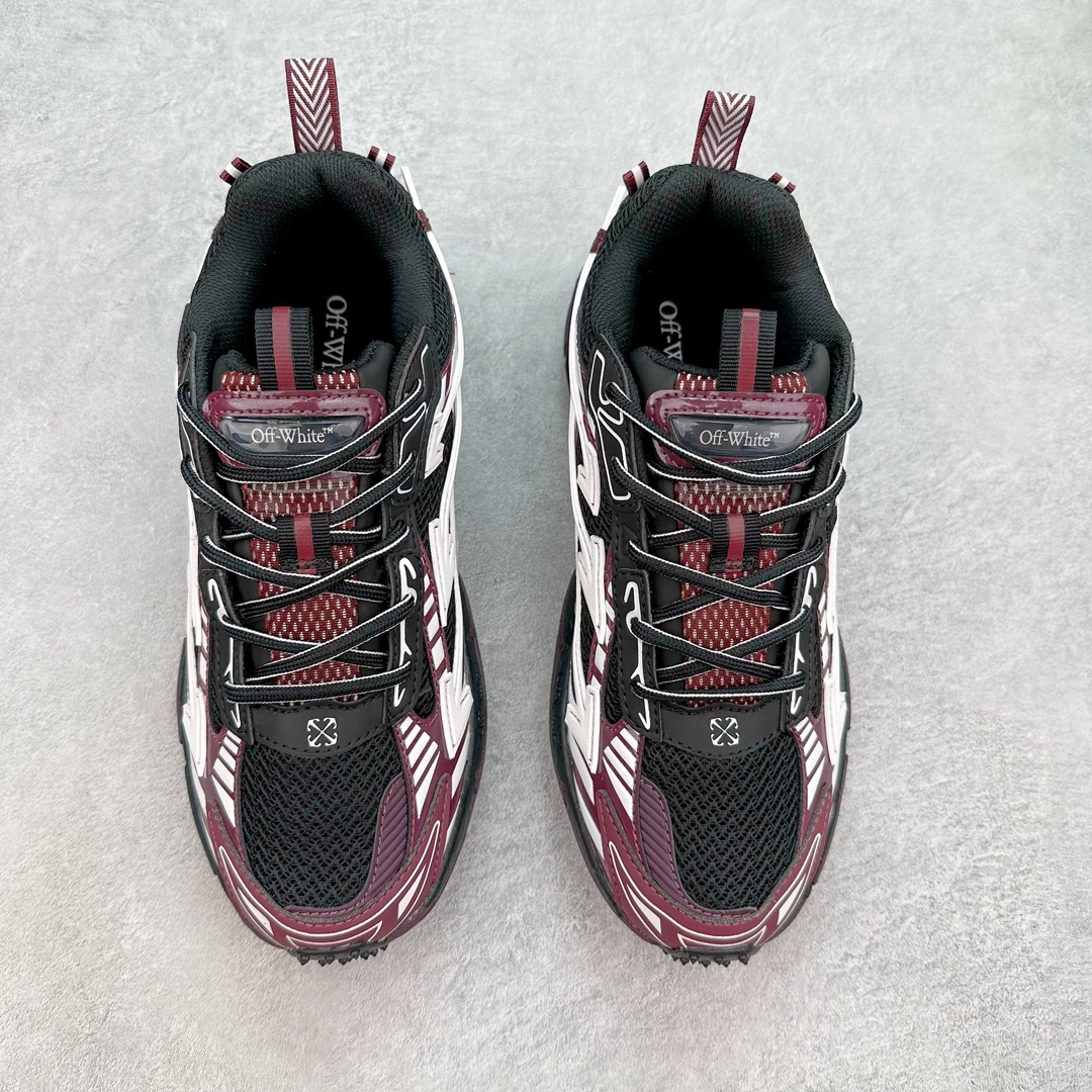 图片[2]-＃KX Off-White 2024年OW最新款跑鞋 #百分百原盒正确版 原楦原纸板数据开发 4层分离大底#鞋面采用3d立体打印和多种材料拼接而成#防滑耐磨透气性轻便跑鞋 作为曾经爆火 并且定位奢潮领域的标志性品牌 Off-White 仍需要不断更新符合当下潮流时尚的复古运动鞋款，以期收获基本盘消费者的关注 此次更新的 Off-White 新款运动鞋将经典复古老爹鞋细节设计更加夸张化 并将标志性箭头设计置于显著位置 除此之外 整个系列的色彩搭配也可谓纷繁多样 总有一款适合你 Off-White最新运动鞋款估计将在未来几个月登陆品牌专柜 喜欢的朋友切莫错过 尺码：36 37 38 39 40 41 42 43 44 45 46 47-选品中心