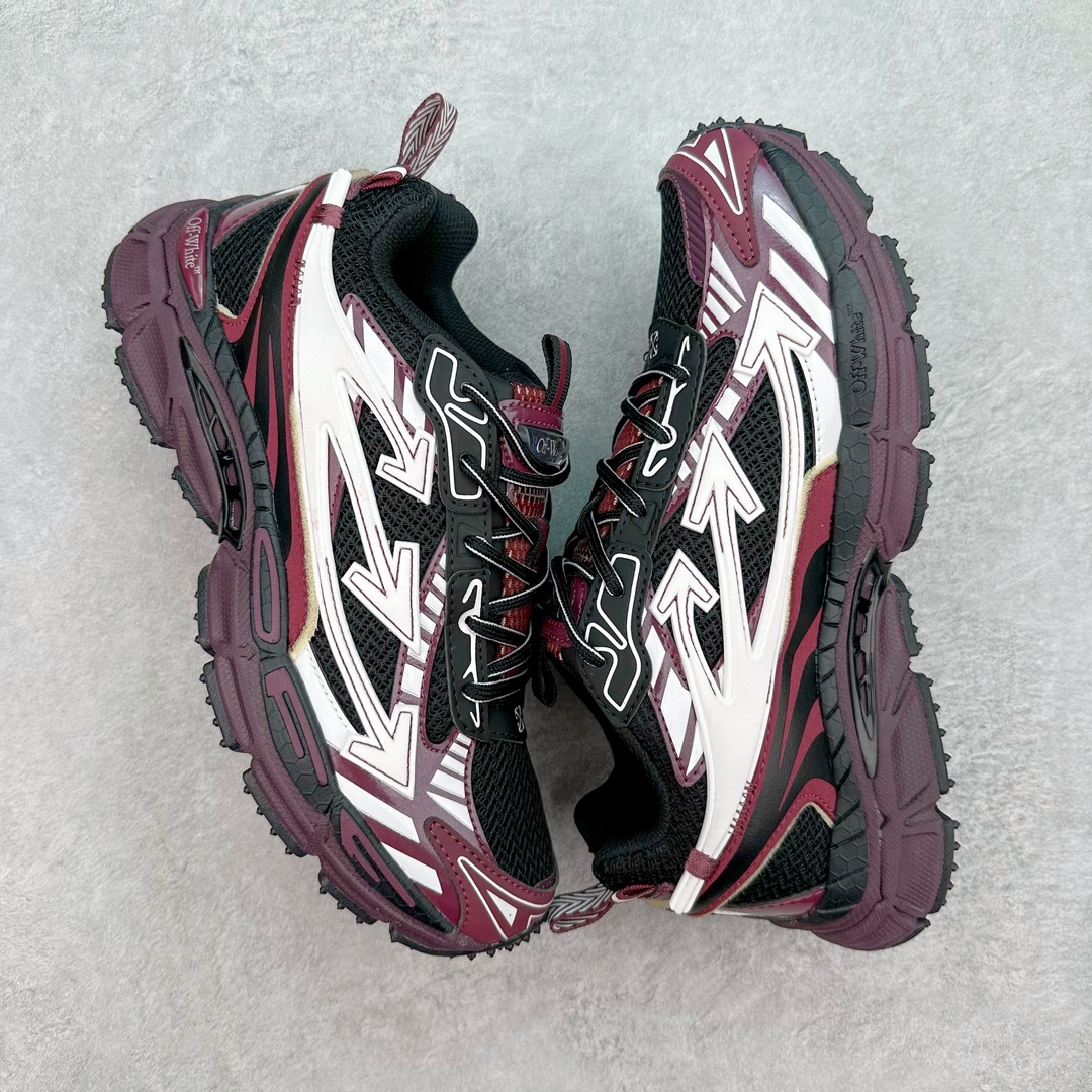 图片[3]-＃KX Off-White 2024年OW最新款跑鞋 #百分百原盒正确版 原楦原纸板数据开发 4层分离大底#鞋面采用3d立体打印和多种材料拼接而成#防滑耐磨透气性轻便跑鞋 作为曾经爆火 并且定位奢潮领域的标志性品牌 Off-White 仍需要不断更新符合当下潮流时尚的复古运动鞋款，以期收获基本盘消费者的关注 此次更新的 Off-White 新款运动鞋将经典复古老爹鞋细节设计更加夸张化 并将标志性箭头设计置于显著位置 除此之外 整个系列的色彩搭配也可谓纷繁多样 总有一款适合你 Off-White最新运动鞋款估计将在未来几个月登陆品牌专柜 喜欢的朋友切莫错过 尺码：36 37 38 39 40 41 42 43 44 45 46 47-选品中心