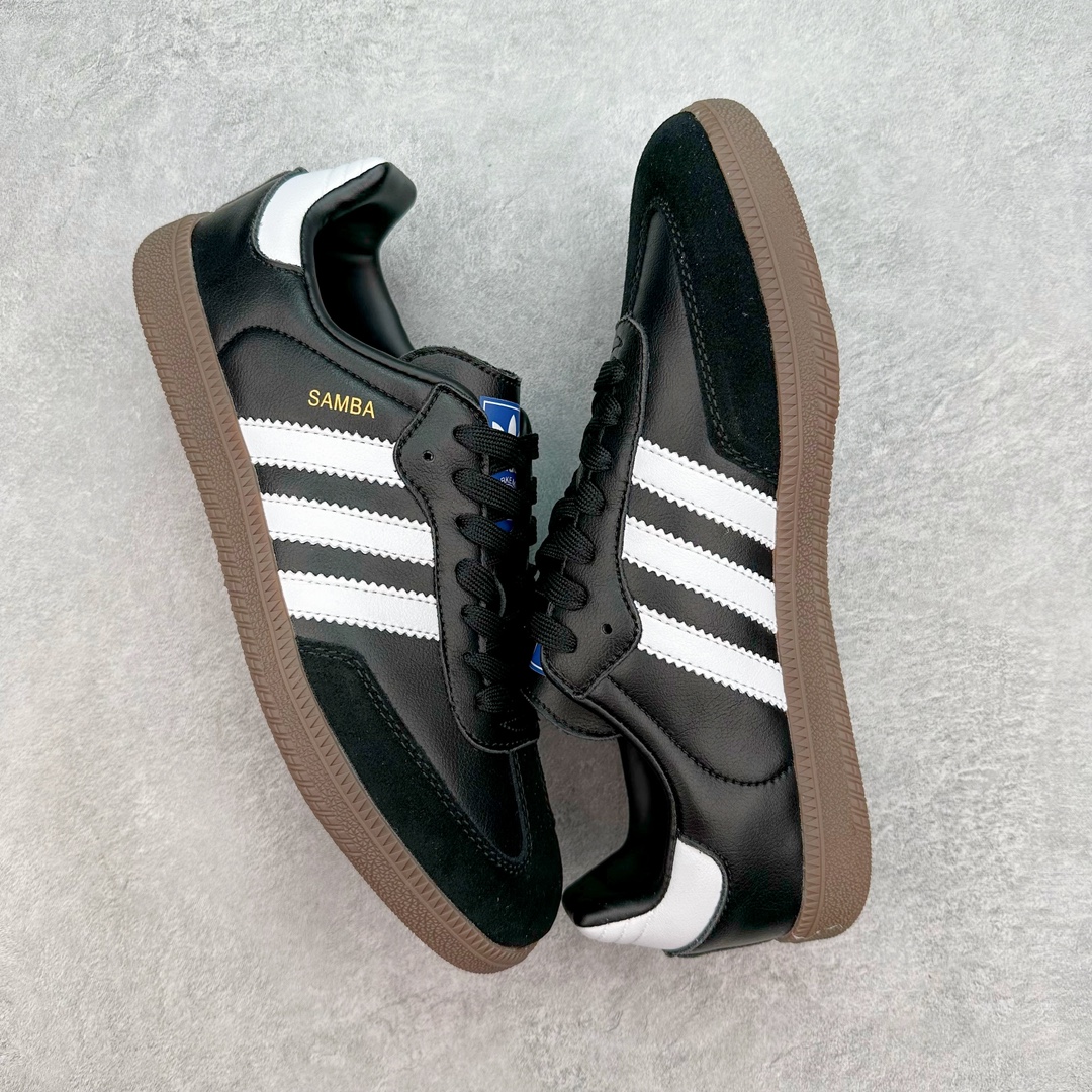 图片[3]-＃福利特价 AD Original Samba OG 复古经典轻便板鞋 这款桑巴鞋展示了高质量的工艺 带有装饰的超锁缝制和无缝的手感 柔软、柔软的皮革造型和标志性的3条纹完成了精致的外观 正规合身鞋带 鞋面上有绒面鞋垫 橡胶鞋底 享受正畸套筒软感 自50年代首次亮相以来就一直在赢得粉丝的青睐 尺码：36 36.5 37 38 38.5 39 40 40.5 41 42 42.5 43 44 44.5 45-选品中心