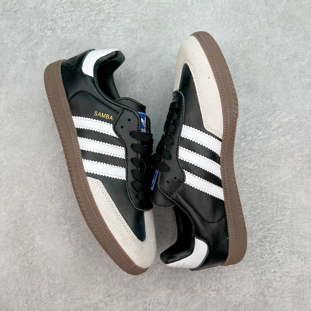 图片[3]-＃福利特价 AD Original Samba OG 复古经典轻便板鞋 这款桑巴鞋展示了高质量的工艺 带有装饰的超锁缝制和无缝的手感 柔软、柔软的皮革造型和标志性的3条纹完成了精致的外观 正规合身鞋带 鞋面上有绒面鞋垫 橡胶鞋底 享受正畸套筒软感 自50年代首次亮相以来就一直在赢得粉丝的青睐 尺码：36 36.5 37 38 38.5 39 40 40.5 41 42 42.5 43 44 44.5 45-选品中心