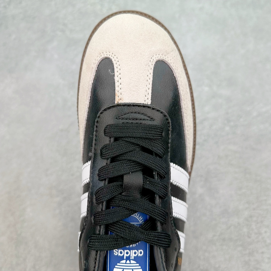 图片[4]-＃福利特价 AD Original Samba OG 复古经典轻便板鞋 这款桑巴鞋展示了高质量的工艺 带有装饰的超锁缝制和无缝的手感 柔软、柔软的皮革造型和标志性的3条纹完成了精致的外观 正规合身鞋带 鞋面上有绒面鞋垫 橡胶鞋底 享受正畸套筒软感 自50年代首次亮相以来就一直在赢得粉丝的青睐 尺码：36 36.5 37 38 38.5 39 40 40.5 41 42 42.5 43 44 44.5 45-选品中心