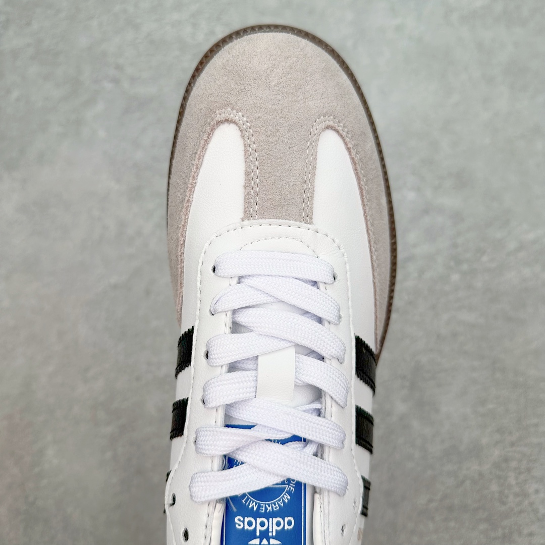 图片[4]-＃福利特价 AD Original Samba OG 复古经典轻便板鞋 ID0493 这款桑巴鞋展示了高质量的工艺 带有装饰的超锁缝制和无缝的手感 柔软、柔软的皮革造型和标志性的3条纹完成了精致的外观 正规合身鞋带 鞋面上有绒面鞋垫 橡胶鞋底 享受正畸套筒软感 自50年代首次亮相以来就一直在赢得粉丝的青睐 尺码：36 36.5 37 38 38.5 39 40 40.5 41 42 42.5 43 44 44.5 45-选品中心