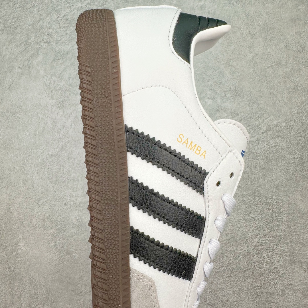 图片[6]-＃福利特价 AD Original Samba OG 复古经典轻便板鞋 ID0493 这款桑巴鞋展示了高质量的工艺 带有装饰的超锁缝制和无缝的手感 柔软、柔软的皮革造型和标志性的3条纹完成了精致的外观 正规合身鞋带 鞋面上有绒面鞋垫 橡胶鞋底 享受正畸套筒软感 自50年代首次亮相以来就一直在赢得粉丝的青睐 尺码：36 36.5 37 38 38.5 39 40 40.5 41 42 42.5 43 44 44.5 45-选品中心