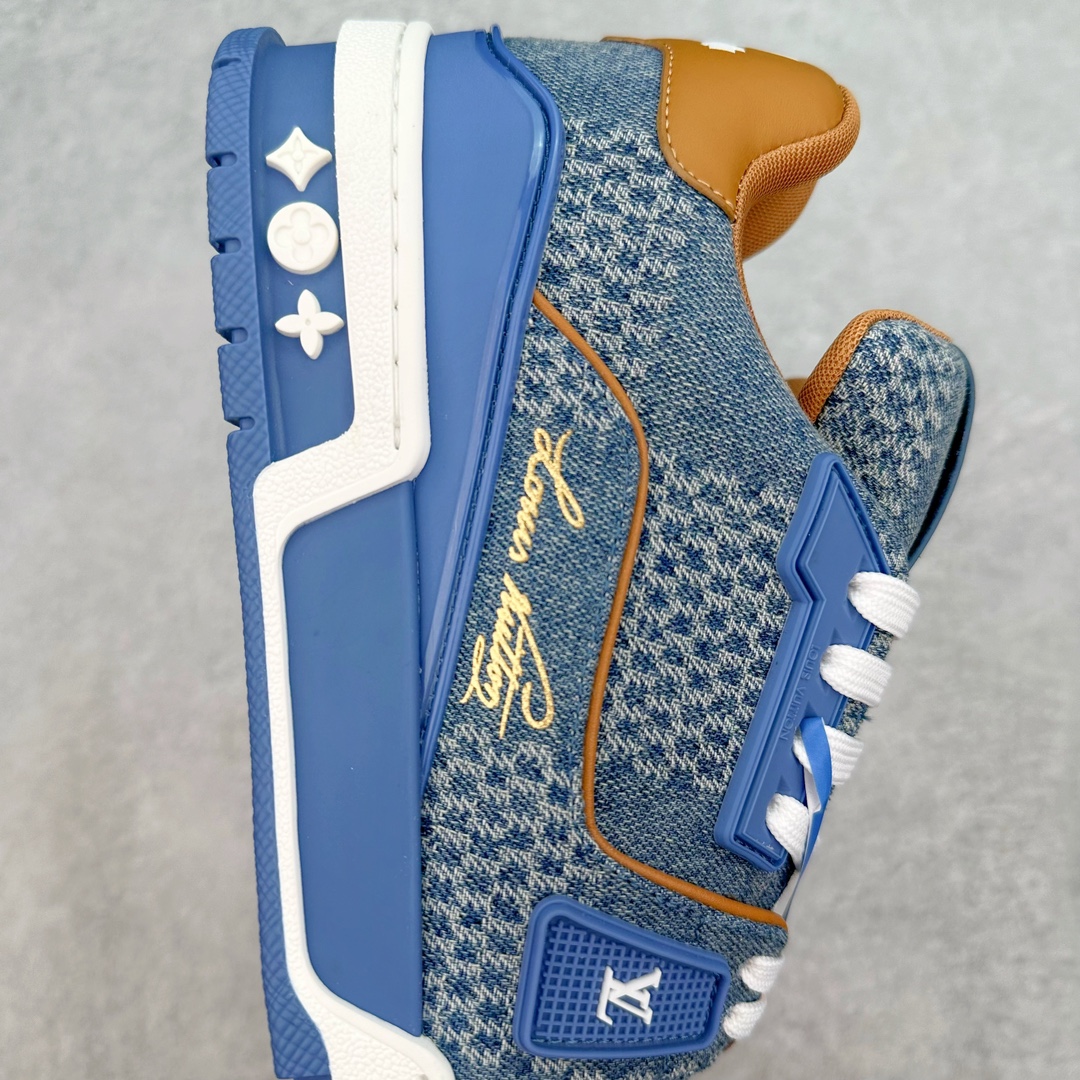 图片[6]-＃ZS纯原 Louis Vuitton Trainer lv时装走秀运动鞋 做旧系列 市场所有版本中综合最强的货品 GD实力大厂出品 全网最全配色更新最快 最成熟的做工稳定的品控 完美鞋型超高的清洁度 零毛边线头瑕疵 全套原楦原纸版原鞋开模 全网最具灵魂的版型 正确原装黄色鞋盒 正确中底印花 鞋面印花3D高频深度立体 全鞋电脑针车 紧密相连 针距密度一致 环保乳胶注塑鞋垫 厚度脚感还原原版 皮面裁剪部位 统一油边封口工艺 原装橡胶大底含胶量大底组合零偏差 专柜全套包装 防尘袋 说明书 质保卡 男女鞋 尺码：35 36 37 38 39 40 41 42 43 44 45-选品中心