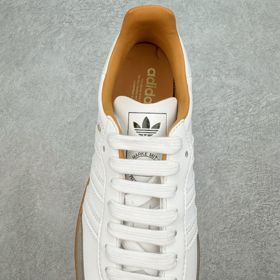 图片[5]-＃VT福利特价 AD Original Samba OG 复古经典轻便板鞋 白灰 ID2865 口碑大厂出品 品控大底版型不断改良更新 全套原纸板楦头开发 确保原汁原味 完美呈现DUNK版型 一比一鞋头弧度高度鞋身弧度 此版本只针对中端市场 皮料材质有所更替 其他数据细节工艺流程均保持一致 绝不口嗨 细节品控鞋型随意对比 正确烫金高频细节 原装纳米超迁皮料 独家私模橡胶大底 原盒原配 这款桑巴鞋展示了高质量的工艺 带有装饰的超锁缝制和无缝的手感 柔软、柔软的皮革造型和标志性的3条纹完成了精致的外观 正规合身鞋带 鞋面上有绒面鞋垫 橡胶鞋底 享受正畸套筒软感 自50年代首次亮相以来就一直在赢得粉丝的青睐 尺码：35.5 36 36.5 37.5 38 38.5 39 40 40.5 41 42 42.5 43 44 44.5 45 46-选品中心