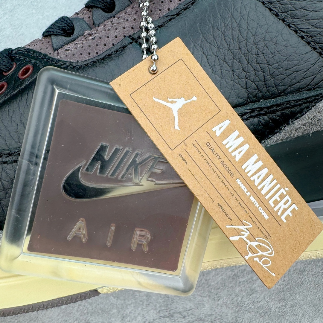 图片[12]-＃F版 A Ma Maniere x Air Jordan AJ3 \\\”Black\\\” AMM联名黑紫 货号：FZ4811-001 原楦原纸板开发 确保原汁原味 原厂皮料质感色泽绝无偏差 完美中底拉帮 原厂中底钢印 原档案大底 如假白送 大底纹路 气垫通透度PU的回弹性均百分百还原 原厂电绣鞋舌飞人刺绣针数立体讲究精细欢迎对比正品原鞋 尺码：36 36.5 37.5 38 38.5 39 40 40.5 41 42 42.5 43 44 44.5 45 46 47.5-选品中心