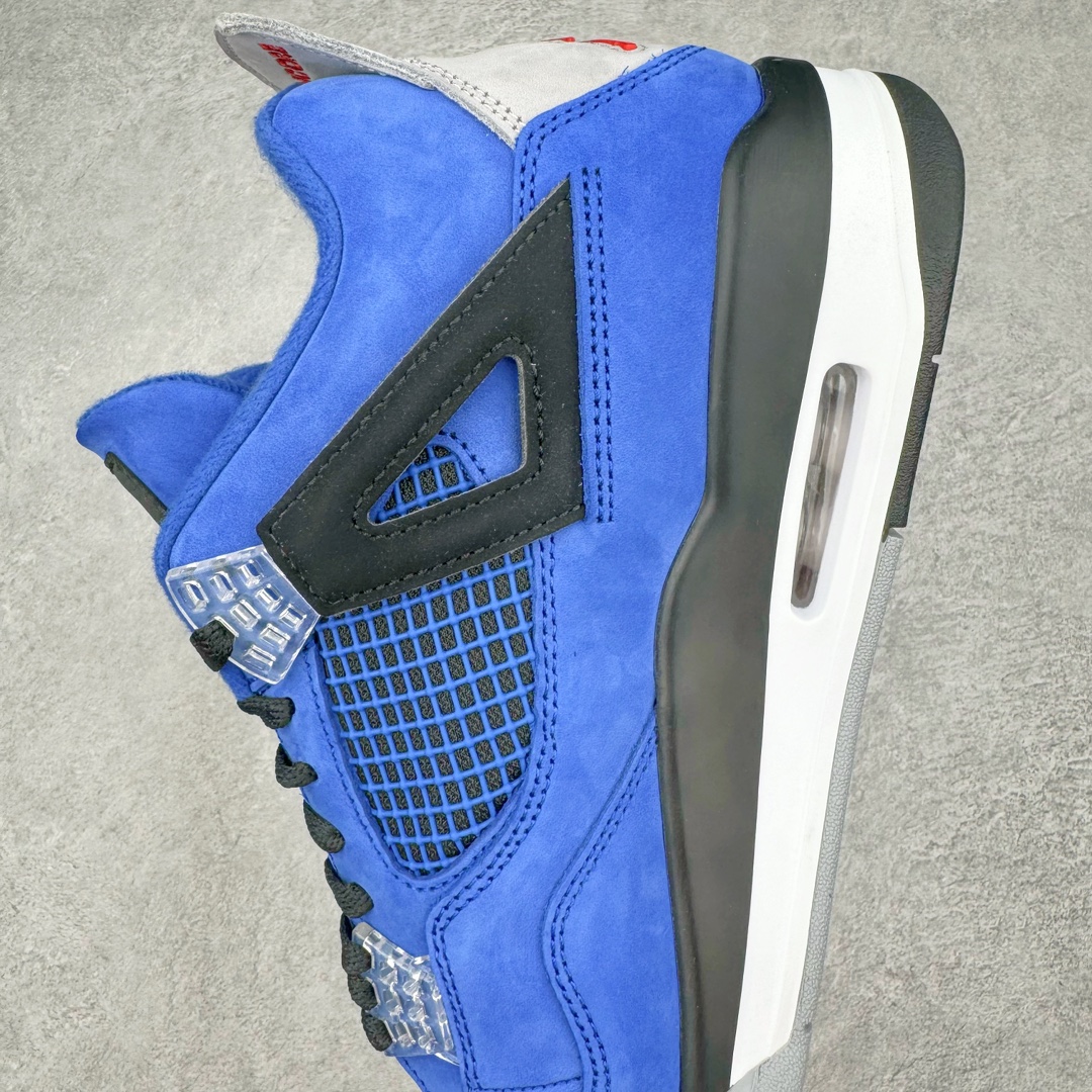 图片[7]-💰500 ＃GX Air Jordan AJ4 SE \”Eminen\” 阿姆蓝色 超级限量款 912853-783902 圈内最强四代 独家外贸特供尺码含 45.5 49.5 50.5 耗时半年巨作 全套原纸板楦头开发 原厂特供皮料加持 确保原汁原味 完美呈现四代版型 一比一鞋头弧度高度鞋身弧度 数据细节工艺流程均保持原鞋一致 原厂TPU网格鞋带扣 正确内里网布 菱角分明不变形无多余毛边 柔软性质感一致于原鞋 市场唯一原厂鞋扣模具 背面可见隐藏注塑口 原厂织唛标 原厂飞人电绣工艺 尾指中部跳三针 独家绑鞋带手法 印刷中底布 四线拉帮 米色美纹纸贴合固定 进口港宝加持 后跟自然饱满 全鞋荧光划线卡点 追求极致完美 每一双都是工艺品 多重QC质检 超越公司货的品控标准 实实在在的免检产品 尺码：40 40.5 41 42 42.5 43 44 44.5 45 45.5 46 47.5 48.5 49.5 50.5 编码：by5936070-运动鞋